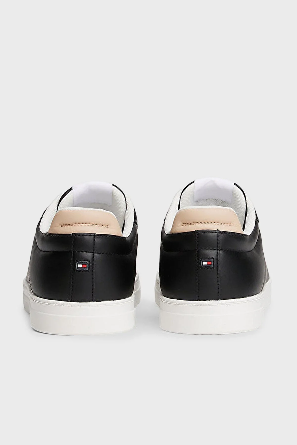 Tommy Hilfiger Logolu Deri Sneaker Kadın Ayakkabı FW0FW08815 BDS SİYAH - 6