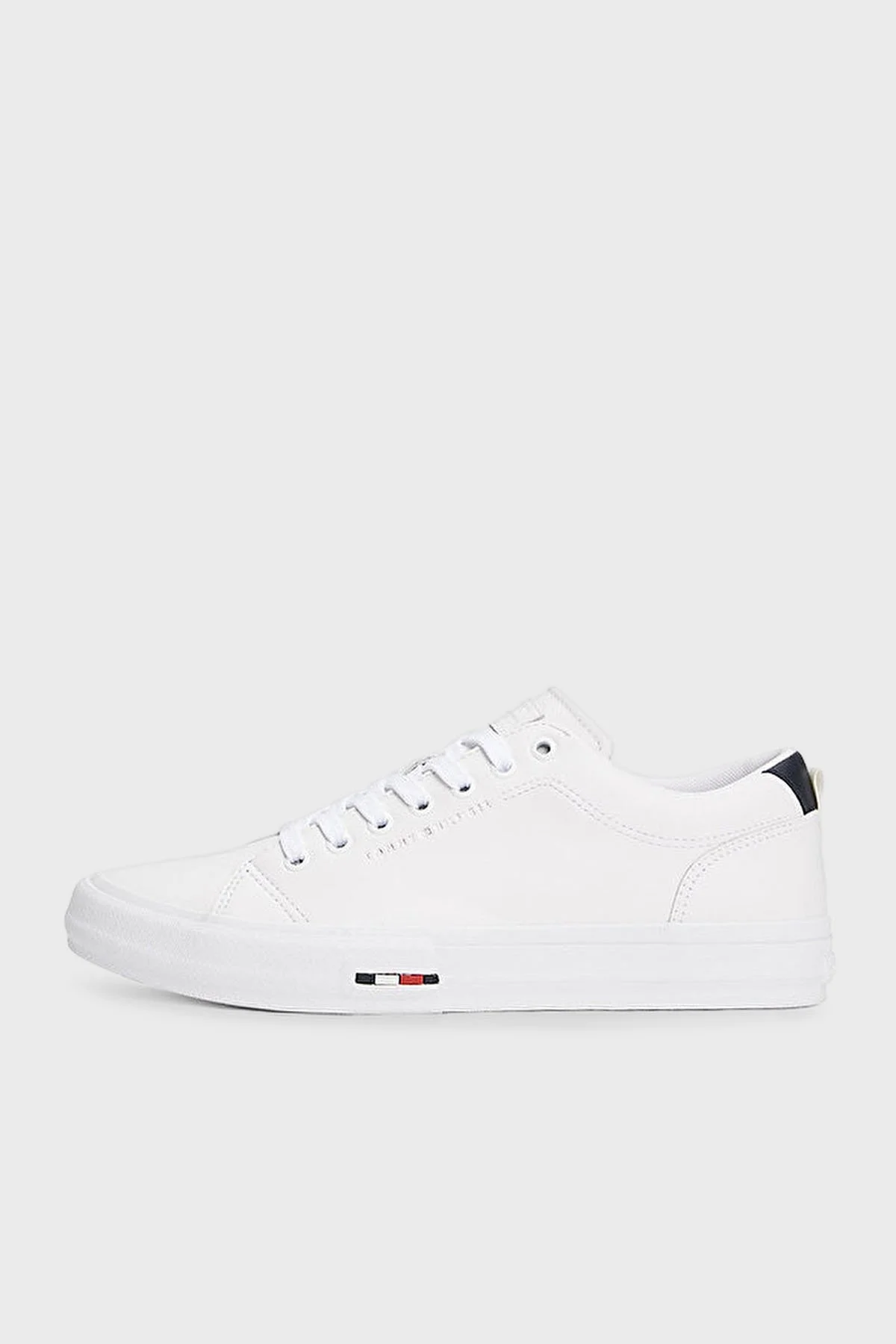 Tommy Hilfiger Logolu Deri Sneaker Erkek Ayakkabı FM0FM05312 0K5 BEYAZ - 2
