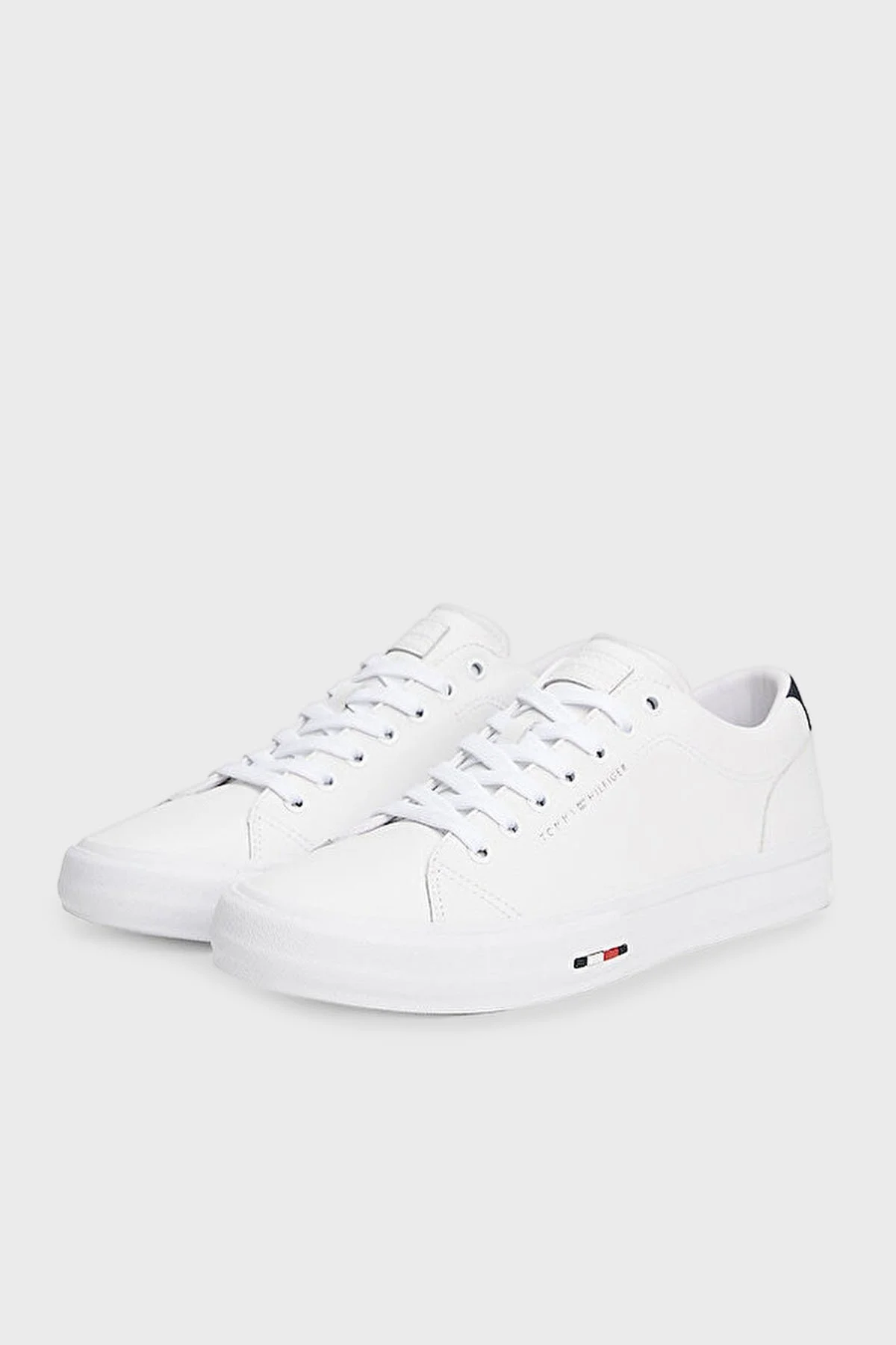 Tommy Hilfiger Logolu Deri Sneaker Erkek Ayakkabı FM0FM05312 0K5 BEYAZ - 3