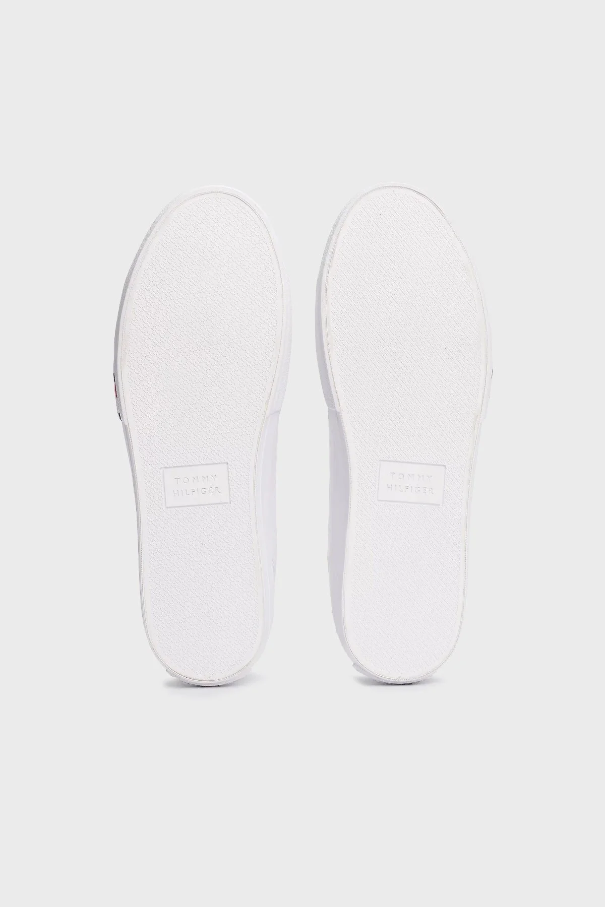 Tommy Hilfiger Logolu Deri Sneaker Erkek Ayakkabı FM0FM05312 YBS BEYAZ - 7