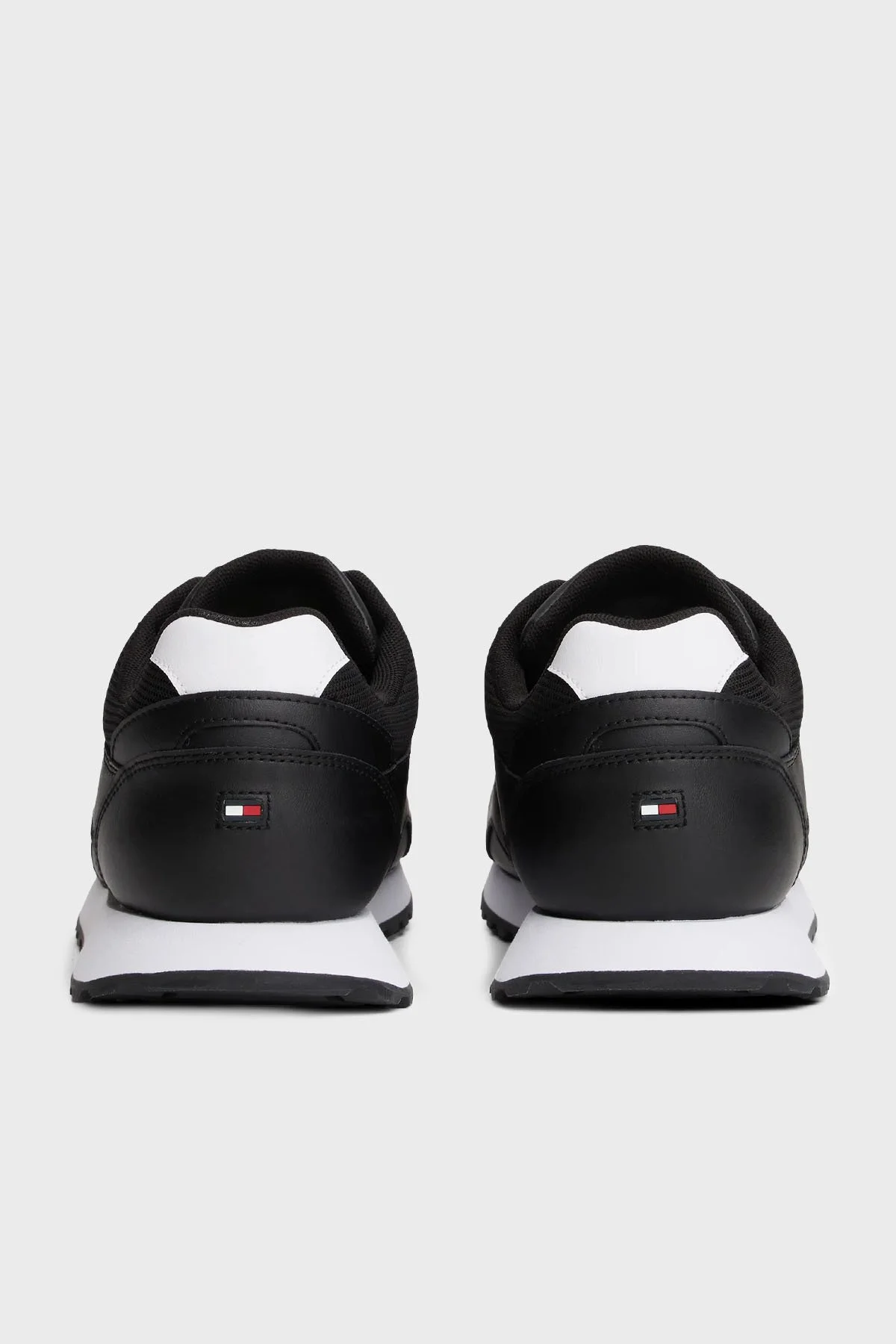 Tommy Hilfiger Logolu Deri Sneaker Erkek Ayakkabı FM0FM05512 0GX SİYAH - 6