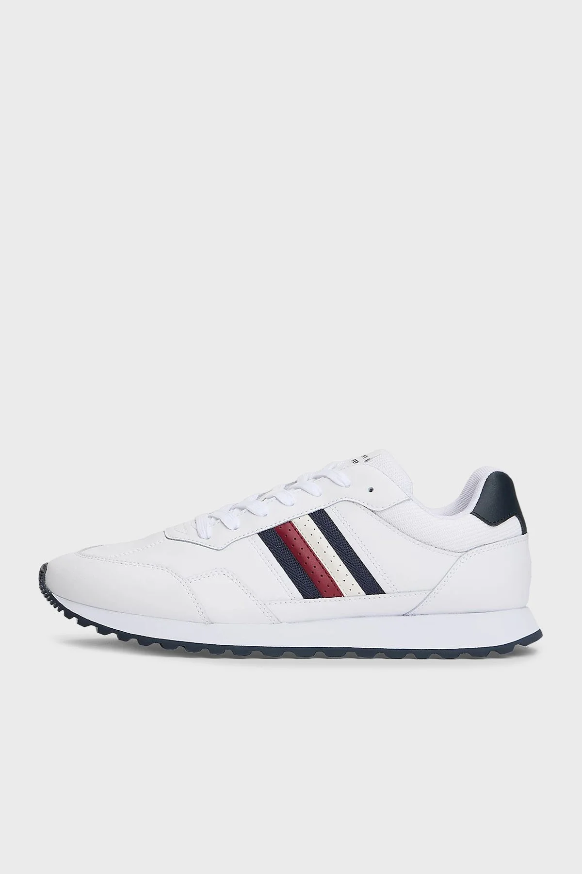 Tommy Hilfiger Logolu Deri Sneaker Erkek Ayakkabı FM0FM05637 YBS BEYAZ - 2