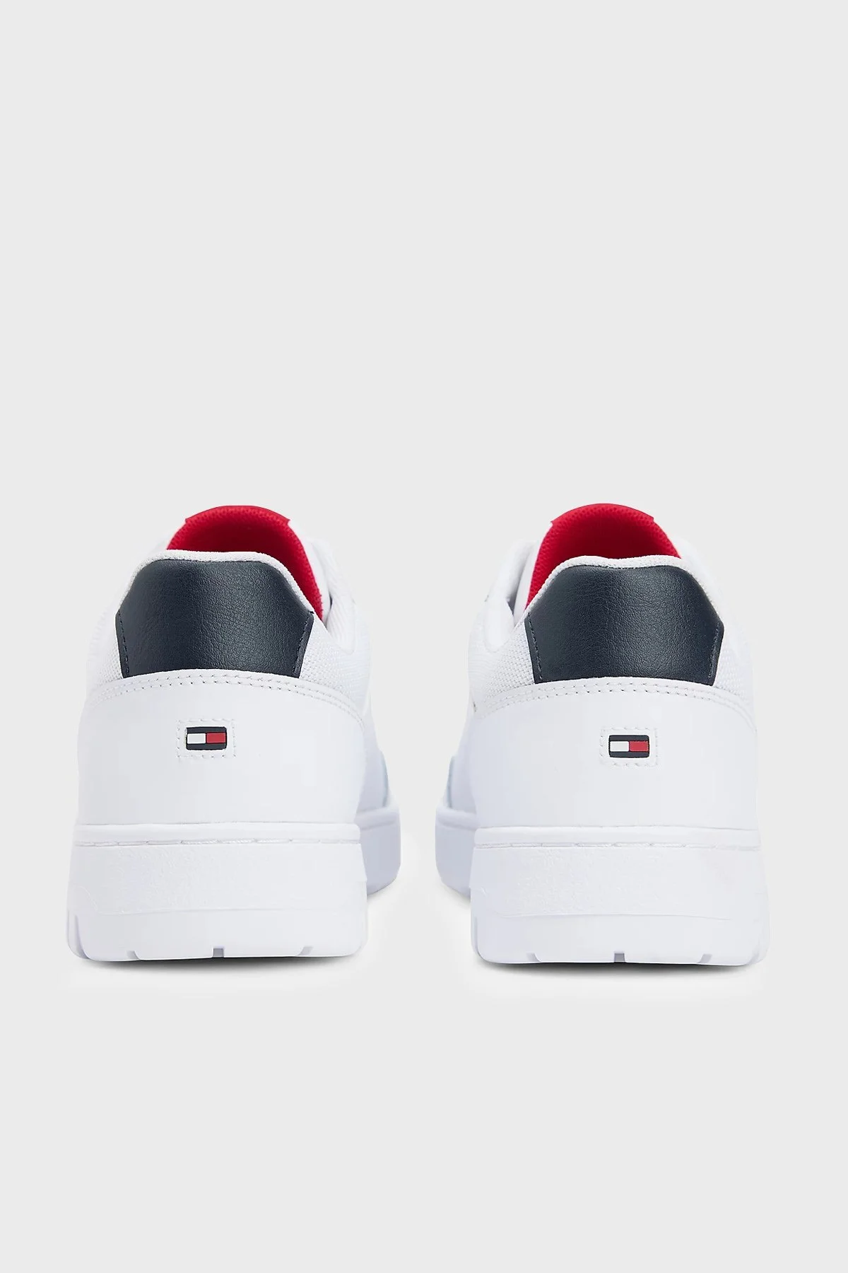 Tommy Hilfiger Logolu Deri Sneaker Erkek Ayakkabı FM0FM05868 YBS BEYAZ - 5