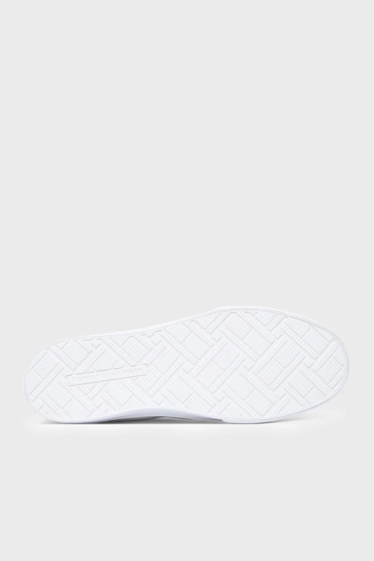 Tommy Hilfiger Logolu Deri Sneaker Kadın Ayakkabı FW0FW09391 YBL Beyaz - 4