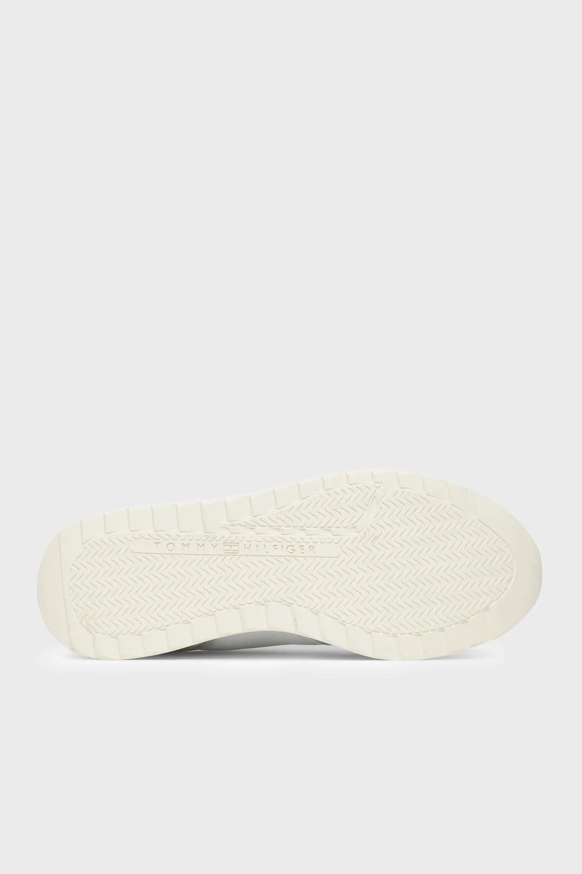 Tommy Hilfiger Logolu Deri Sneaker Kadın Ayakkabı FW0FW09465 YBS BEYAZ - 5