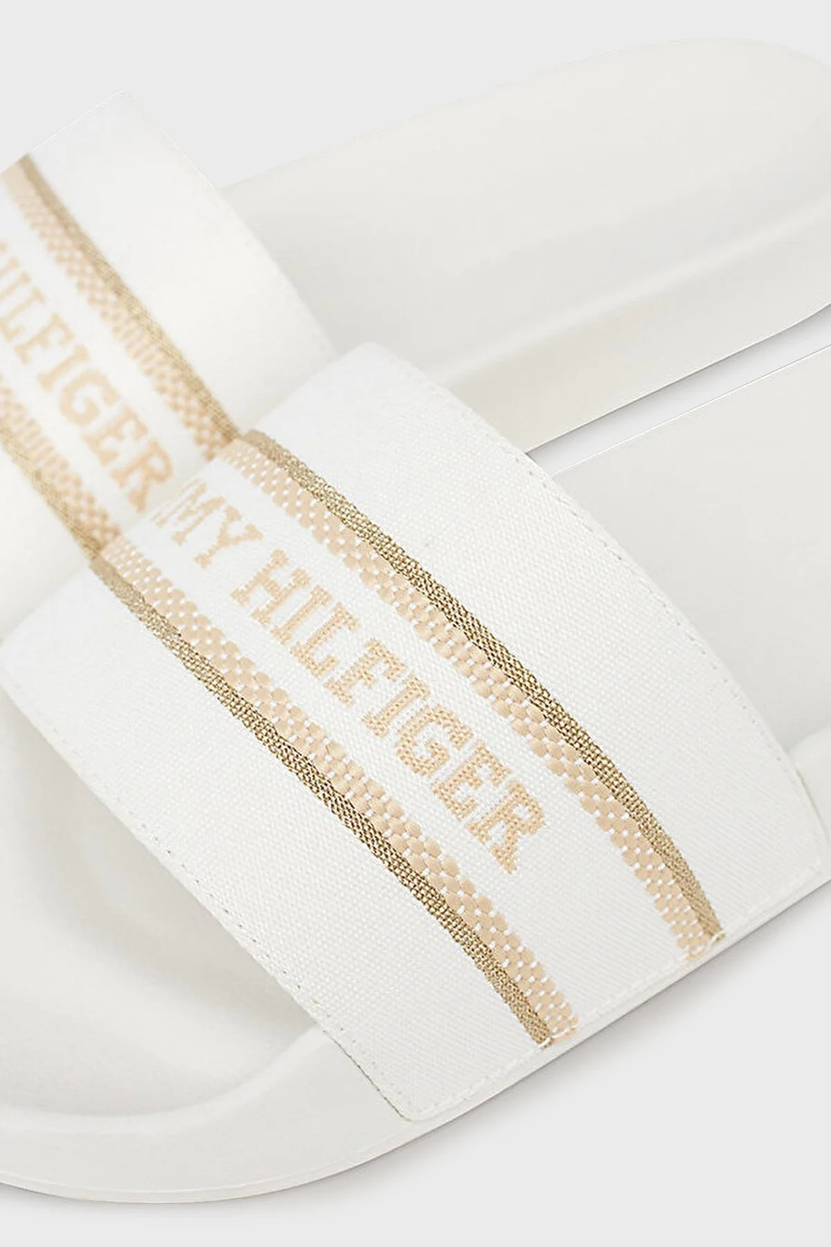 Tommy Hilfiger Logolu Düz Bayan Terlik FW0FW07845 YBL BEYAZ - 4