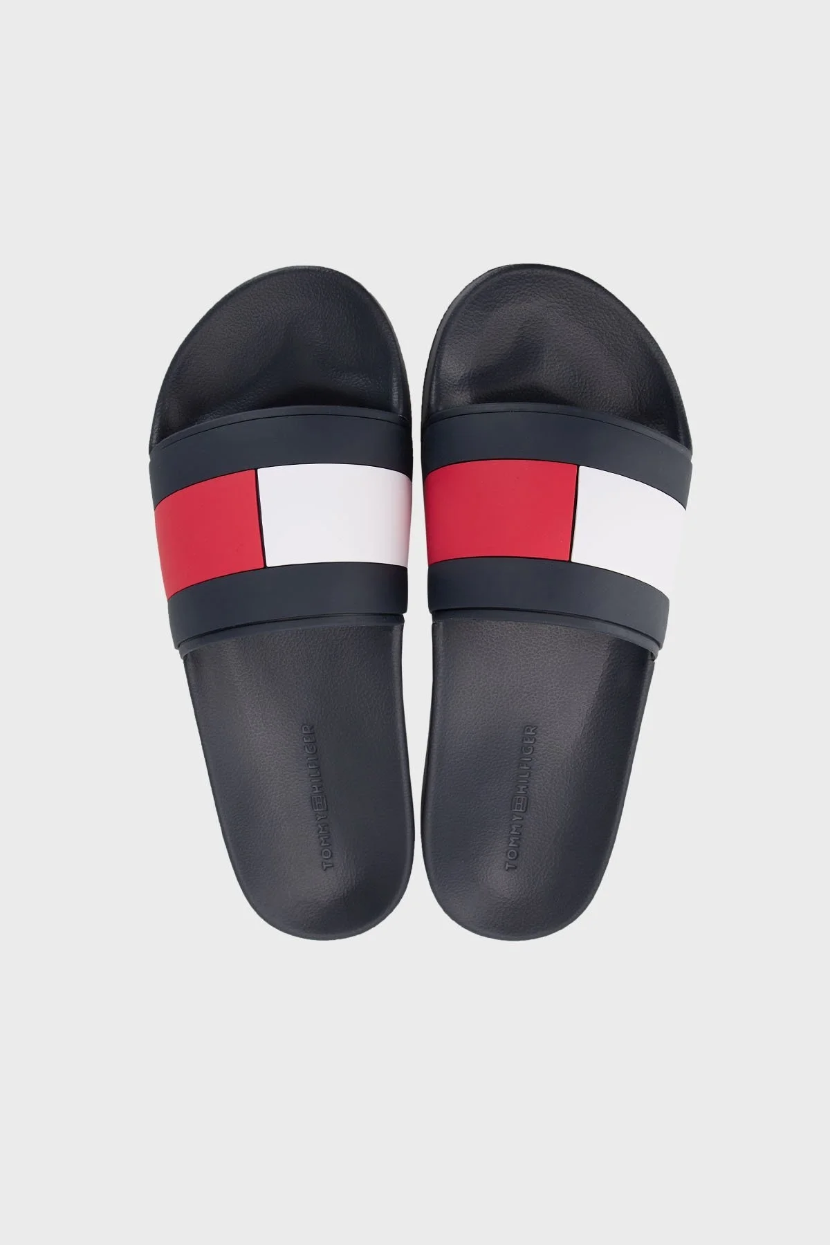 Tommy Hilfiger Logolu Düz Erkek Terlik FM0FM04236 DW5 LACİVERT - 5