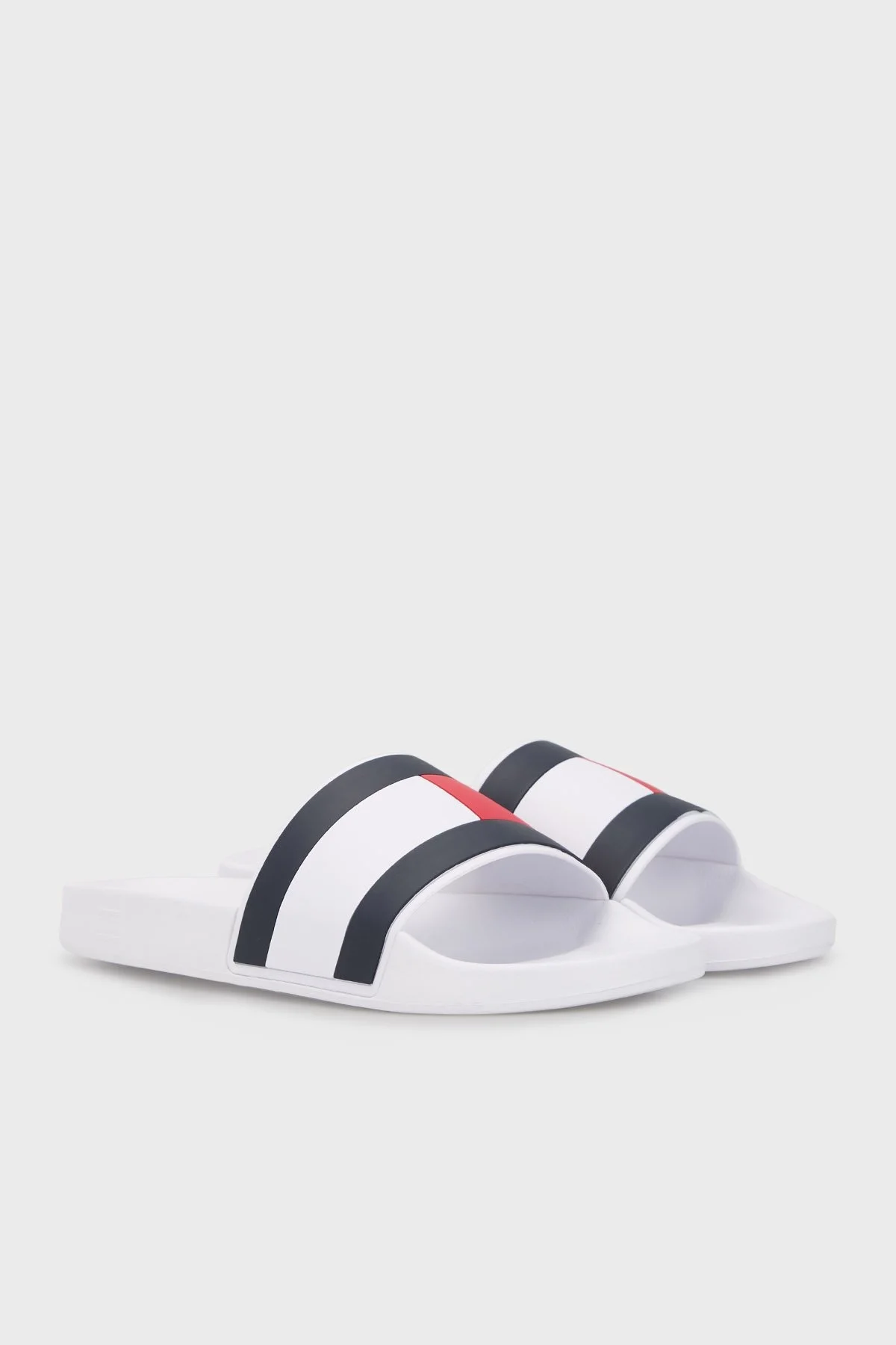 Tommy Hilfiger Logolu Düz Erkek Terlik FM0FM04236 YBR BEYAZ - 3