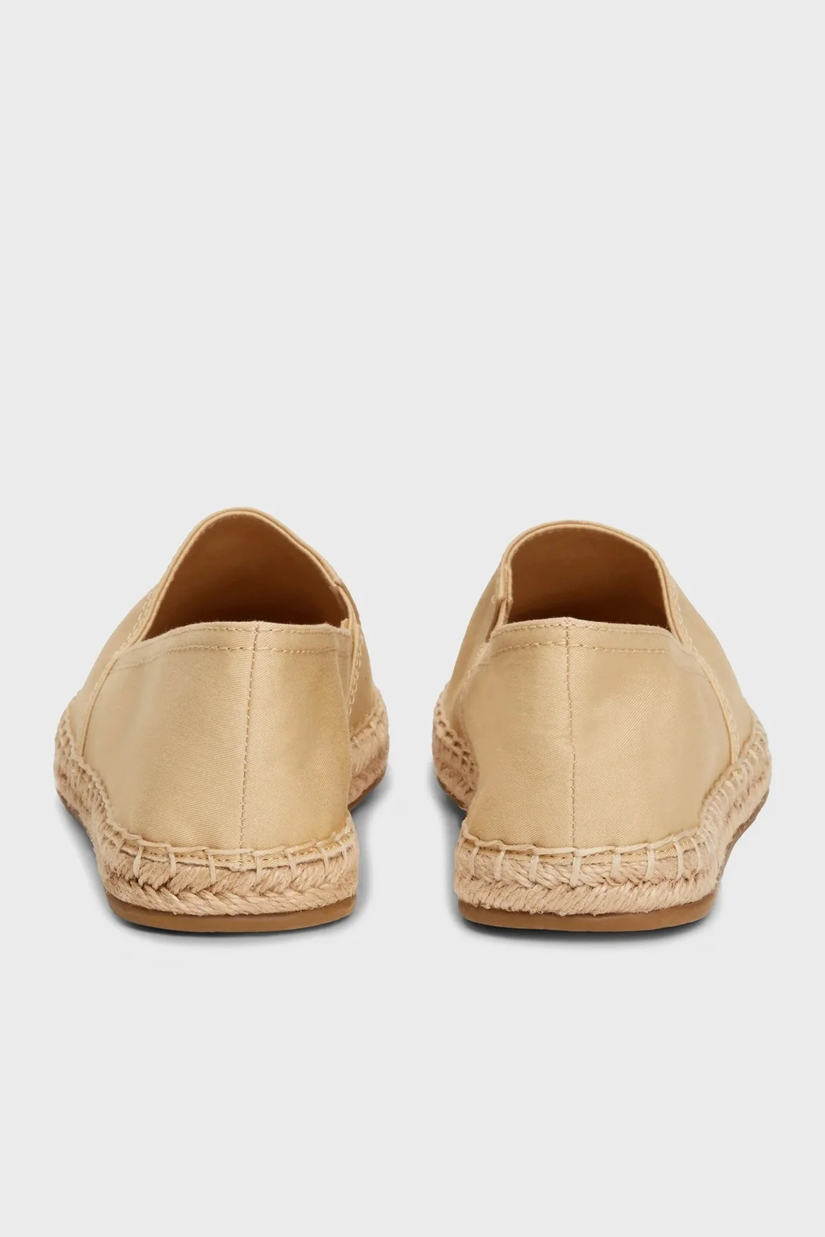 Tommy Hilfiger Logolu Düz Espadril Bayan Ayakkabı FW0FW07721 ACR BEJ - 3