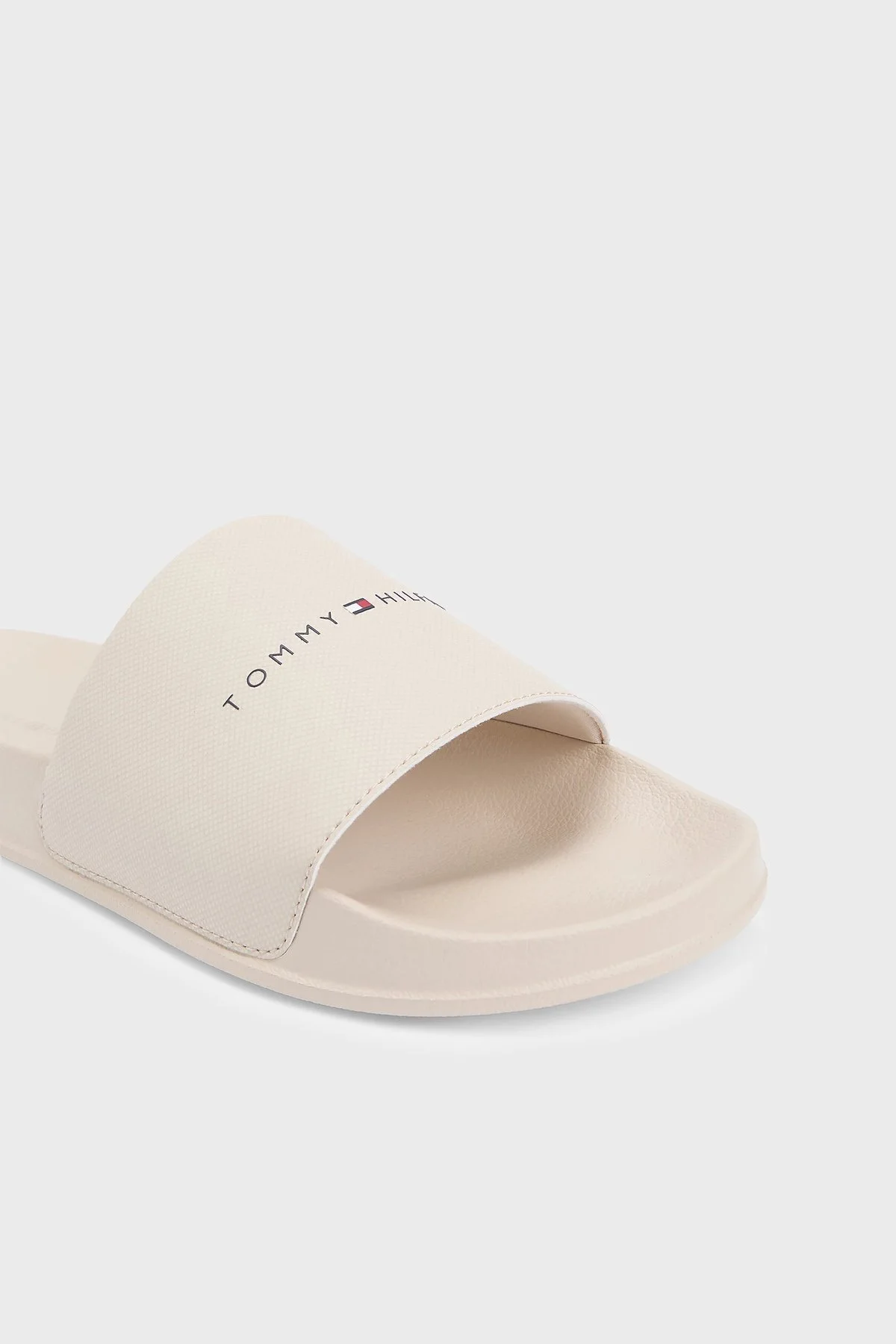 Tommy Hilfiger Logolu Erkek Terlik FM0FM05799 ACI BEJ - 6