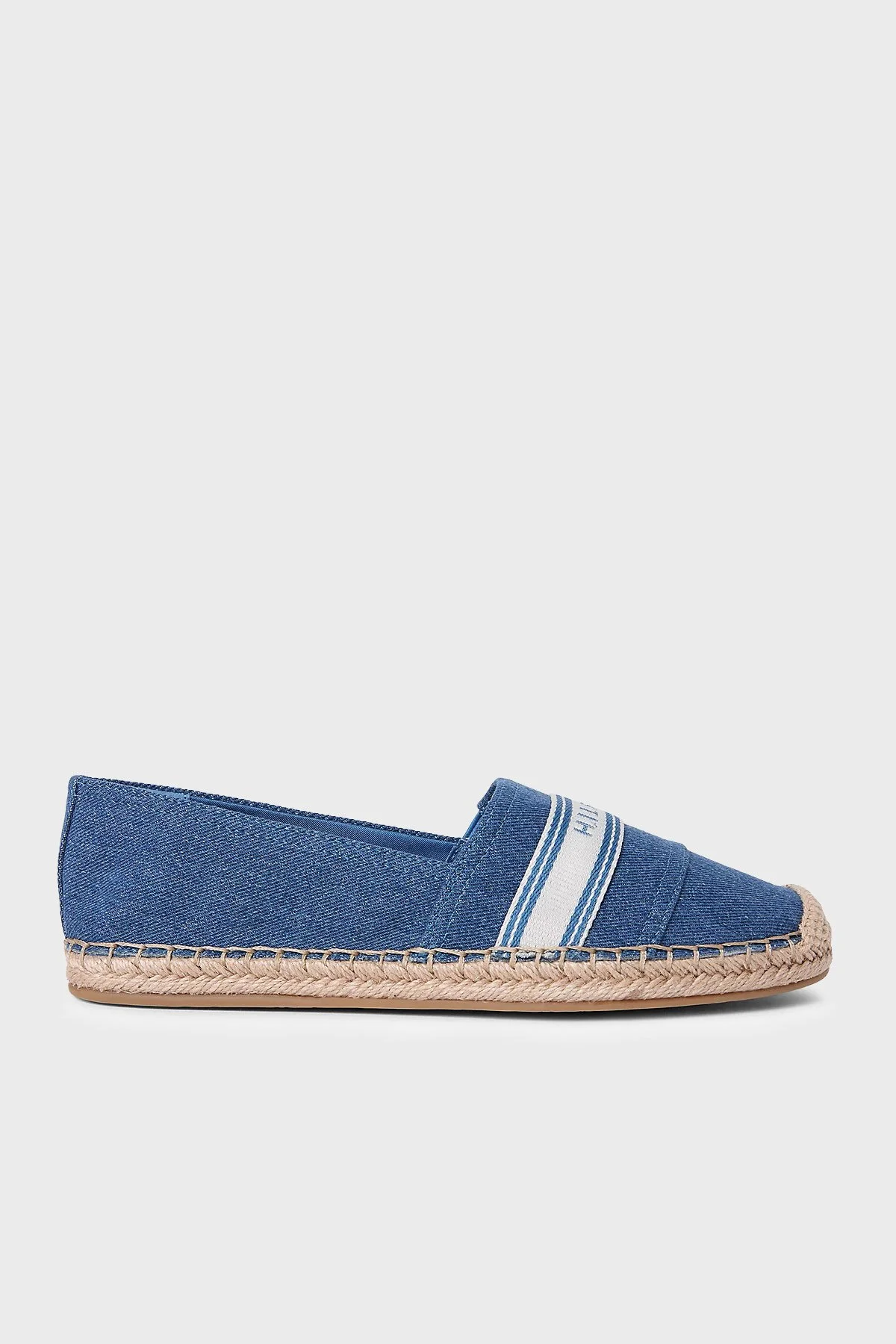 Tommy Hilfiger Logolu Espadril Kadın Ayakkabı FW0FW09334 1CD MAVİ - 1