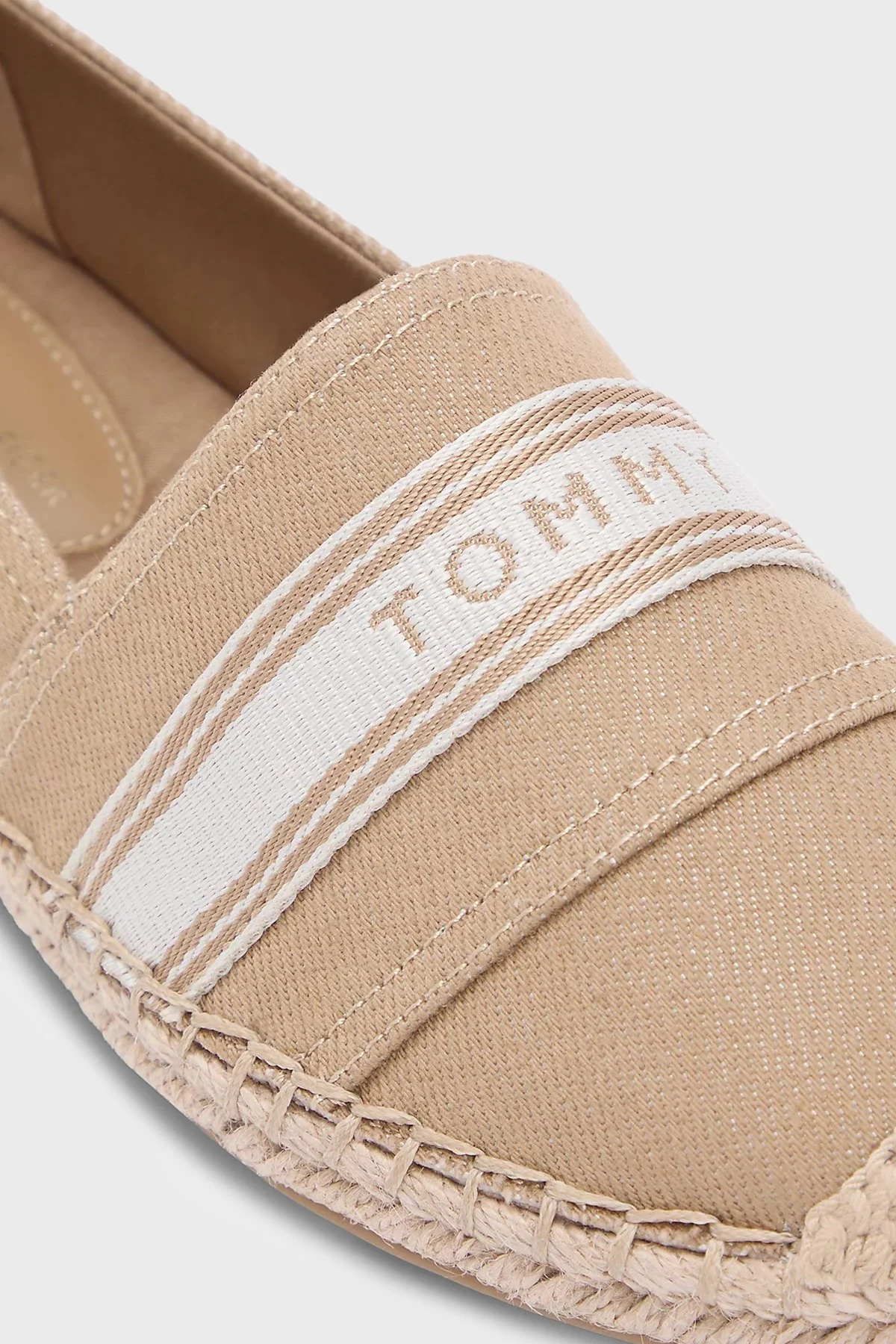 Tommy Hilfiger Logolu Espadril Kadın Ayakkabı FW0FW09334 RBC BEJ - 6