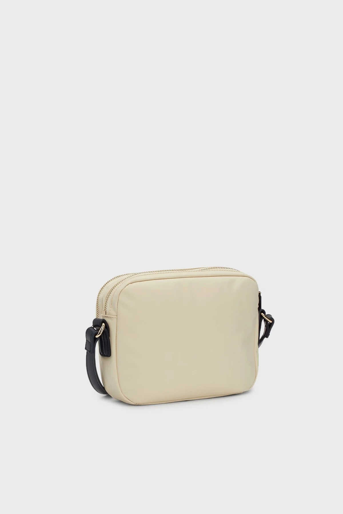 Tommy Hilfiger Logolu Fermuarlı Ayarlanabliir Omuz Askılı Bayan Çanta AW0AW15985 AEF BEJ - 5