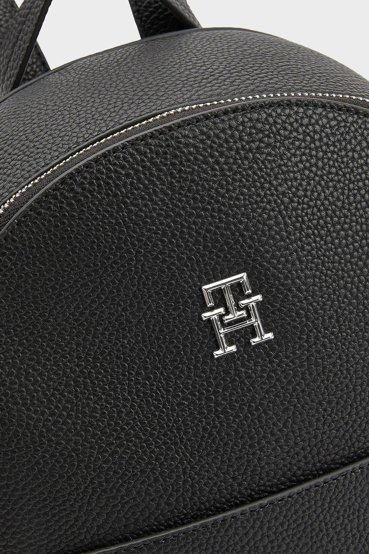 Tommy Hilfiger Logolu Fermuarlı Bayan Çanta AW0AW14313 BDS SİYAH - 4