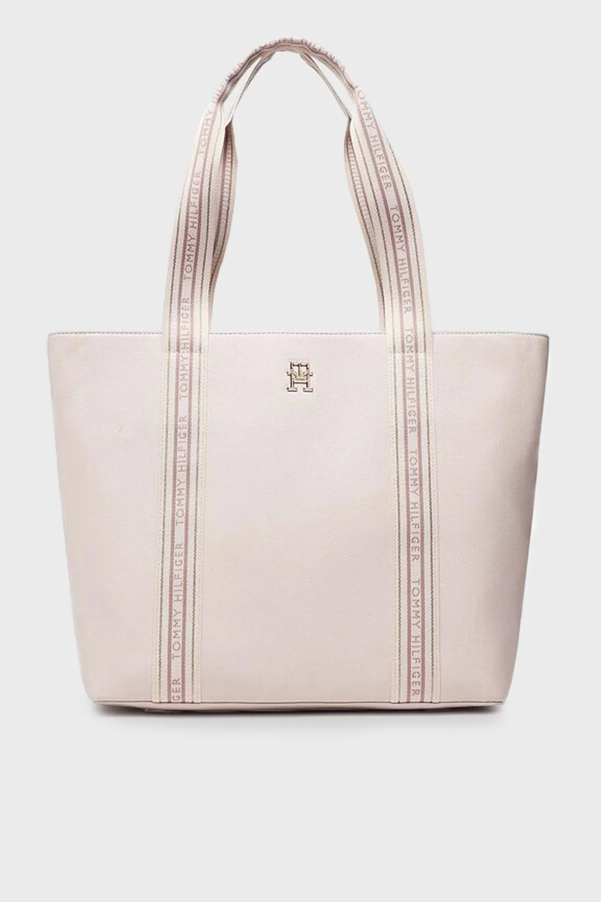 Tommy Hilfiger Logolu Fermuarlı Bayan Çanta AW0AW14379 0F4 BEJ - 1