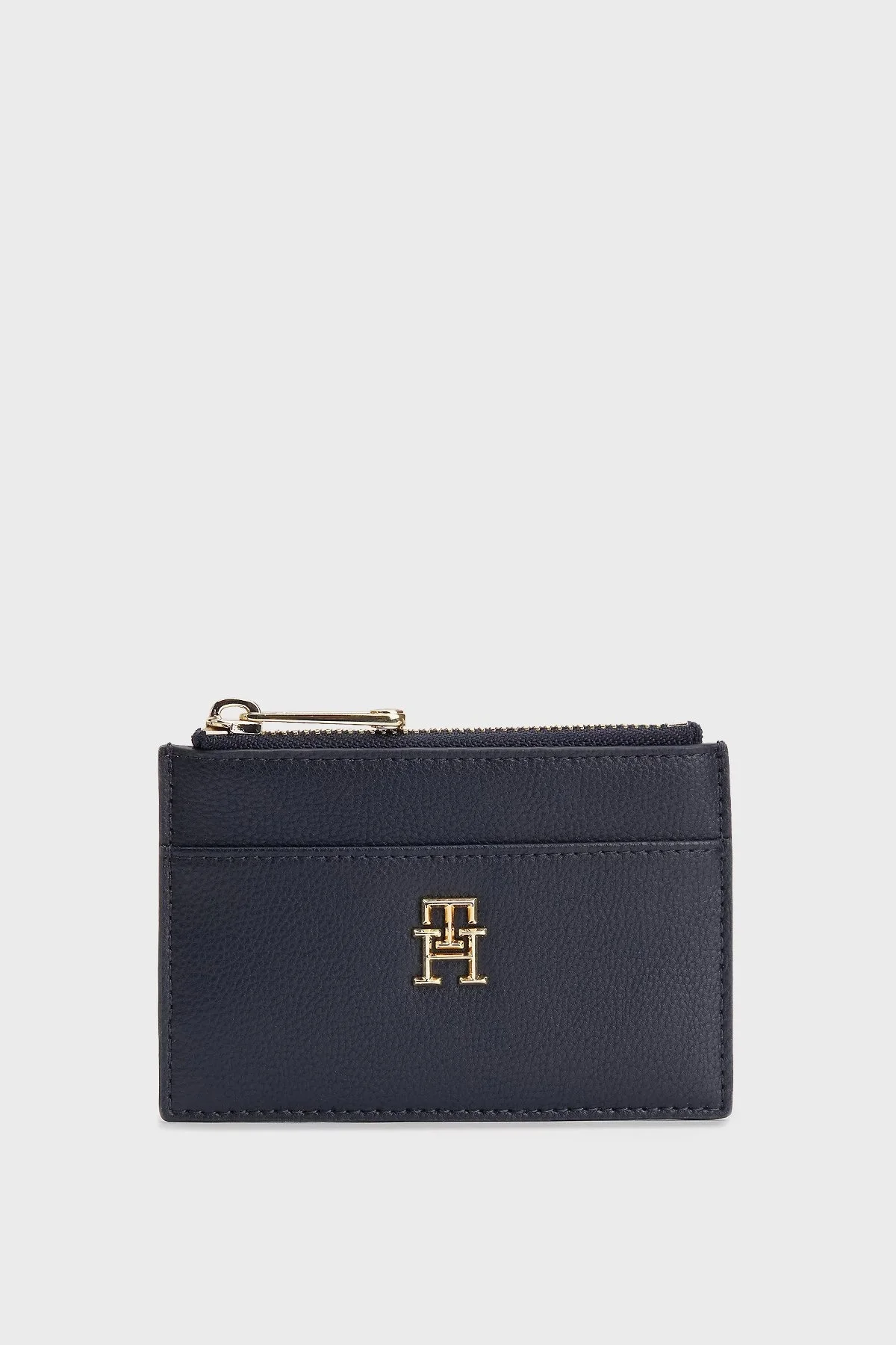 Tommy Hilfiger Logolu Fermuarlı Bayan Cüzdan AW0AW14226 DW6 LACİVERT - 1