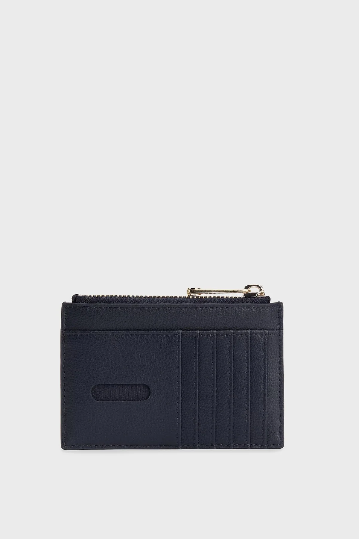 Tommy Hilfiger Logolu Fermuarlı Bayan Cüzdan AW0AW14226 DW6 LACİVERT - 2