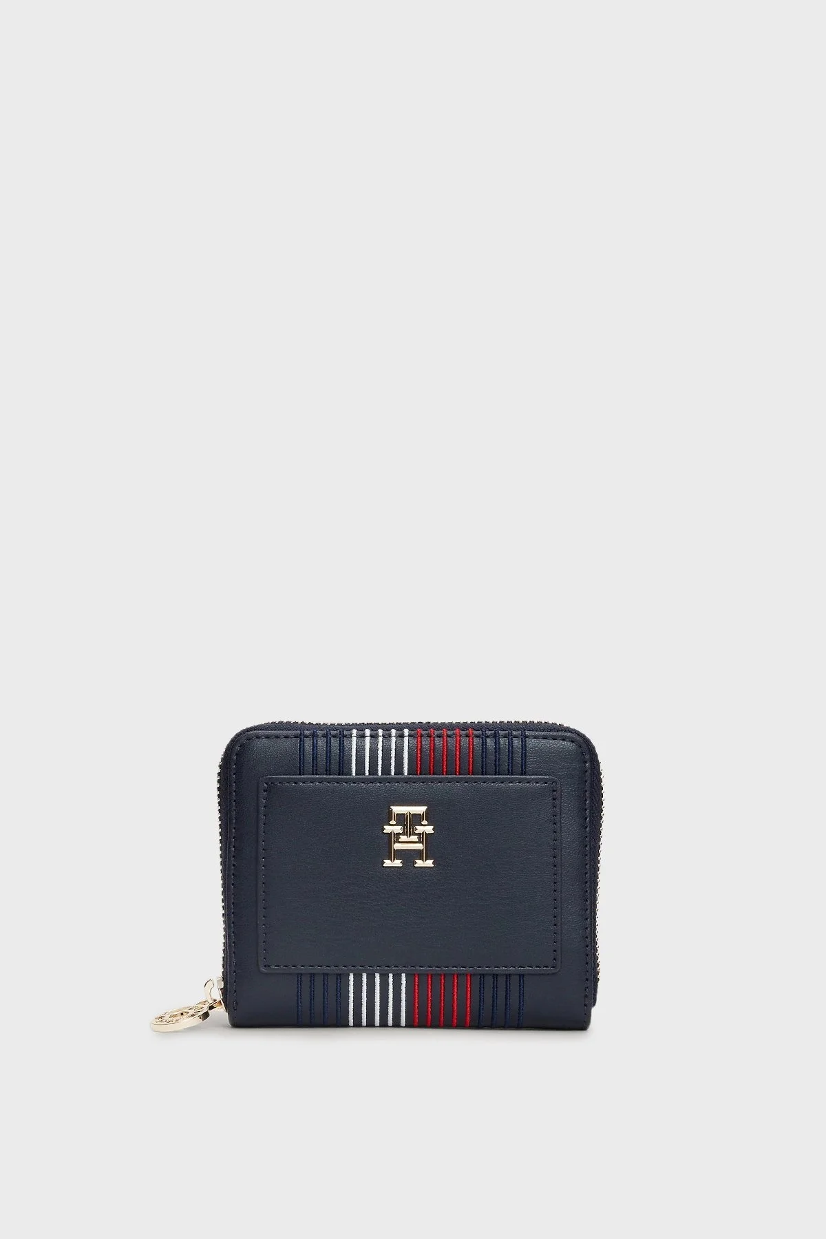 Tommy Hilfiger Logolu Fermuarlı Bayan Cüzdan AW0AW16737 DW6 LACİVERT - 1