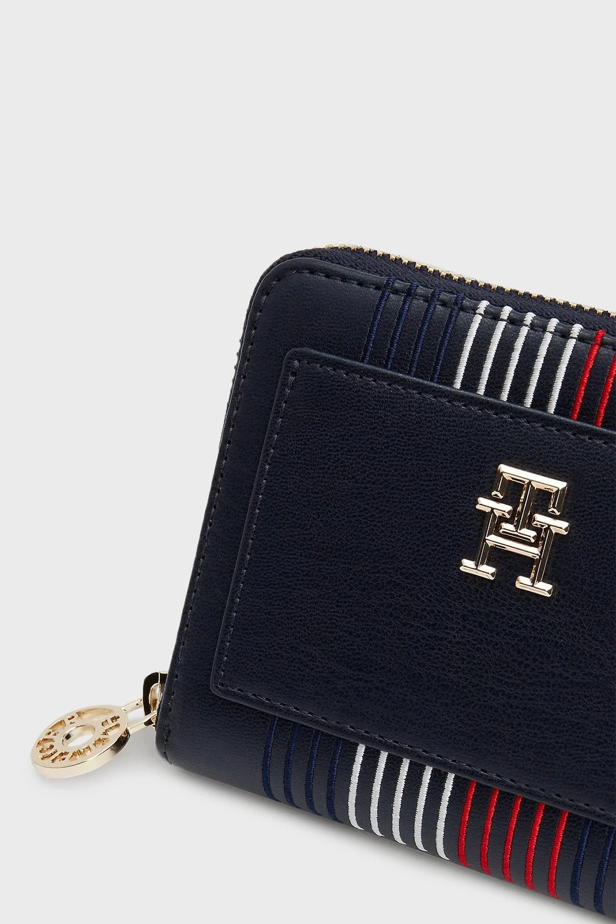 Tommy Hilfiger Logolu Fermuarlı Bayan Cüzdan AW0AW16737 DW6 LACİVERT - 3