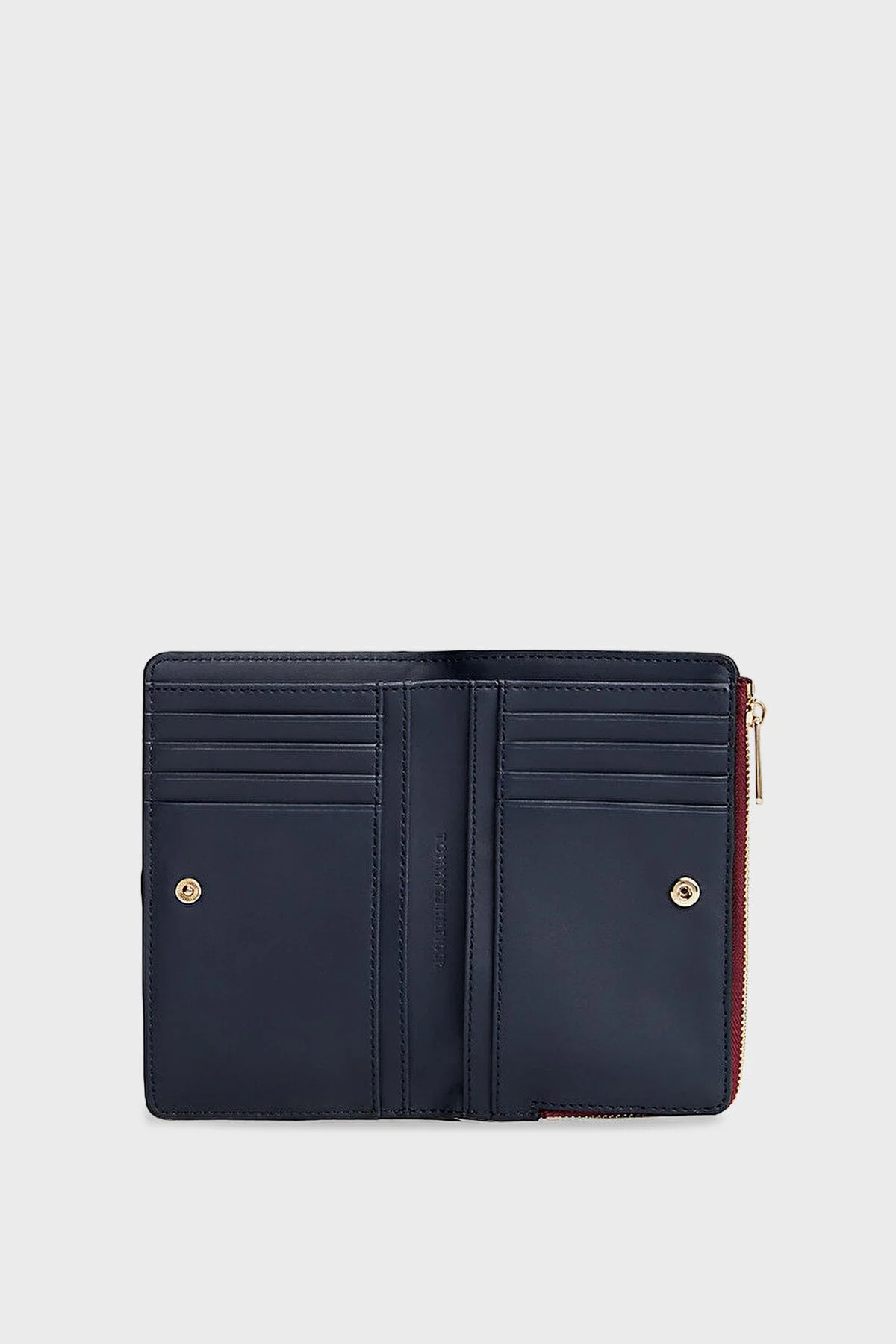 Tommy Hilfiger Logolu Fermuarlı Bayan Cüzdan AW0AW17752 VLP BORDO - 4