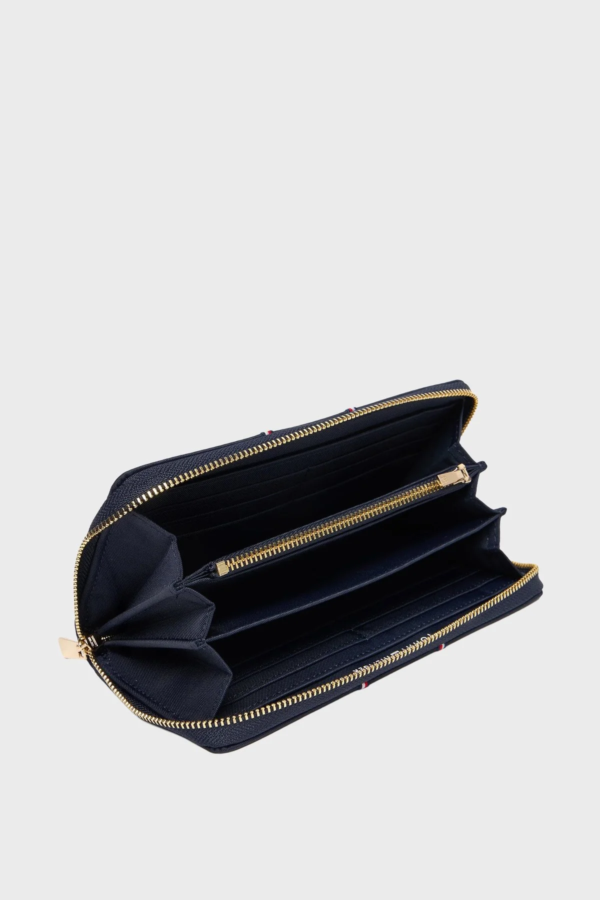 Tommy Hilfiger Logolu Fermuarlı Bayan Cüzdan AW0AW17954 0GY LACİVERT - 3