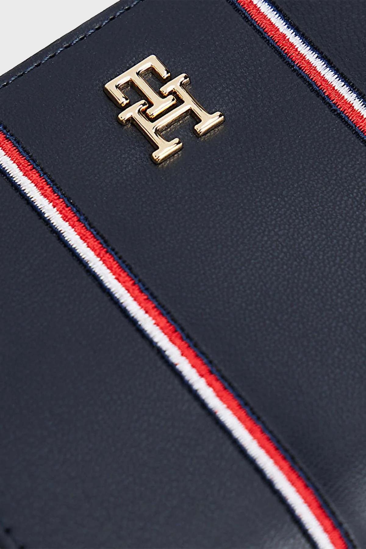 Tommy Hilfiger Logolu Fermuarlı Bayan Cüzdan AW0AW18032 0GY LACİVERT - 3