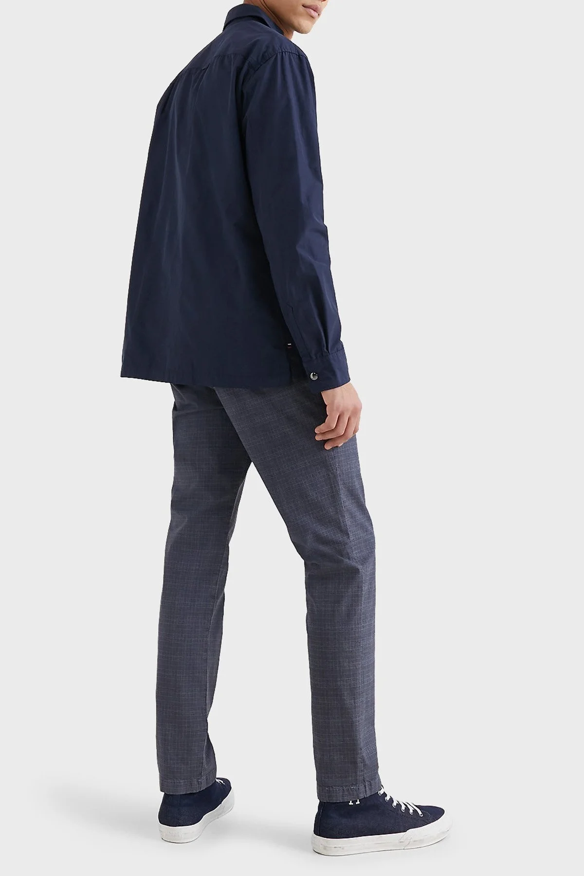 Tommy Hilfiger Logolu Fermuarlı Cepli Regular Fit Erkek Gömlek Ceket MW0MW30894 DW5 LACİVERT - 4