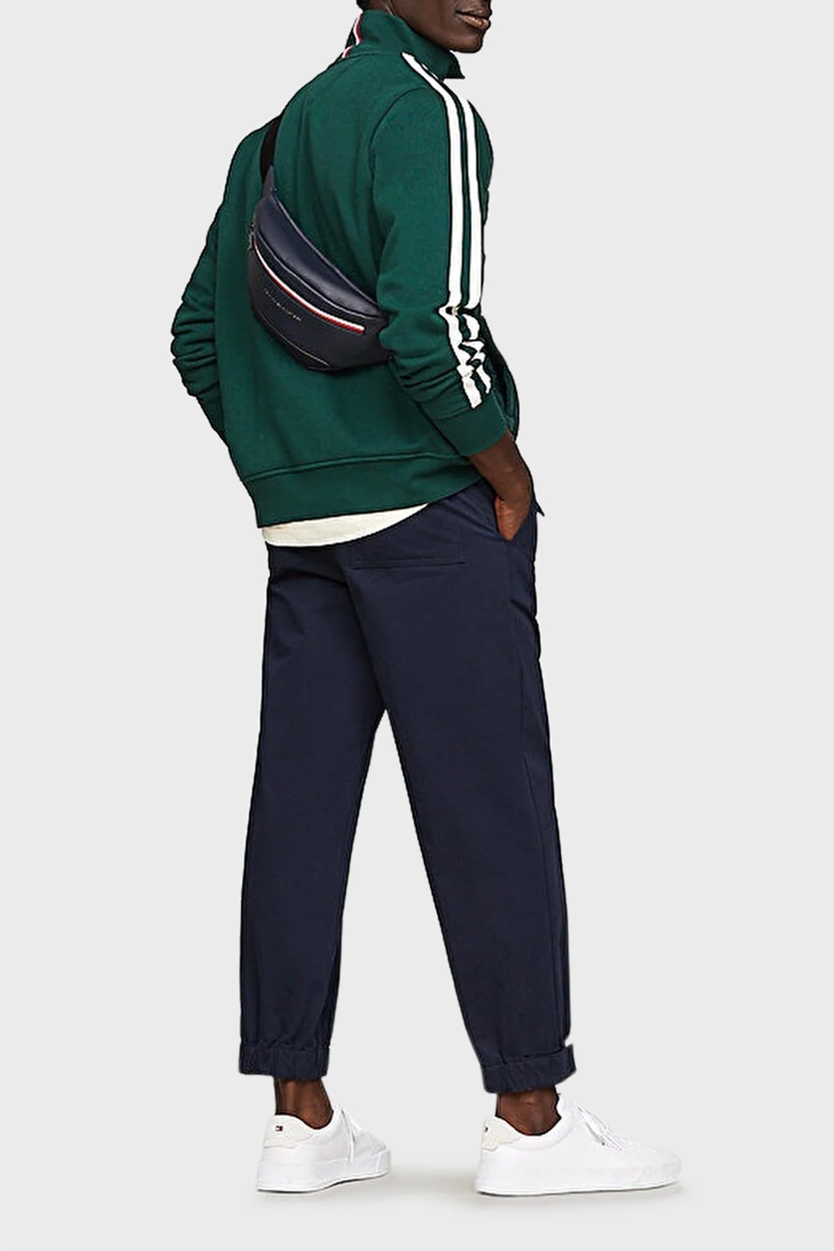 Tommy Hilfiger Logolu Fermuarlı Erkek Bel Çantası AM0AM12354 DW6 LACİVERT - 2