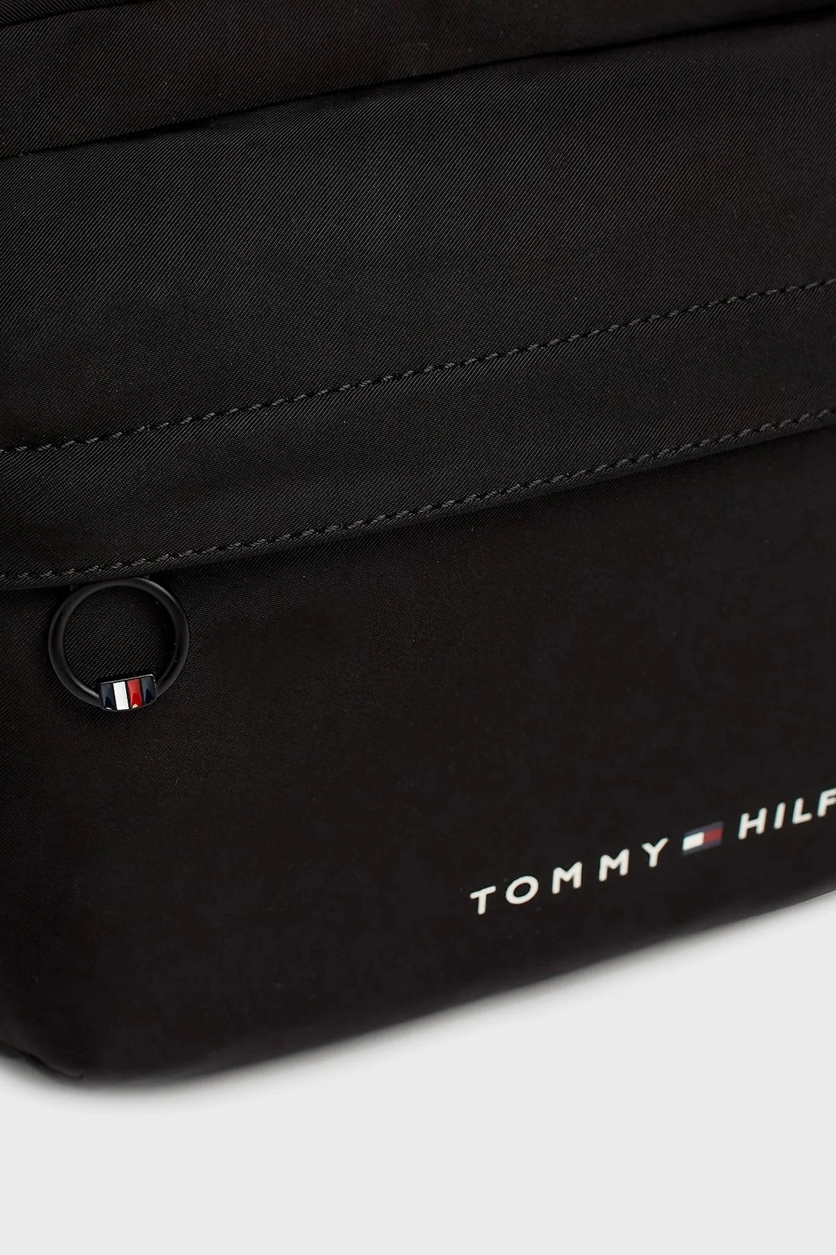 Tommy Hilfiger Logolu Fermuarlı Erkek Çanta AM0AM12201 BDS SİYAH - 3