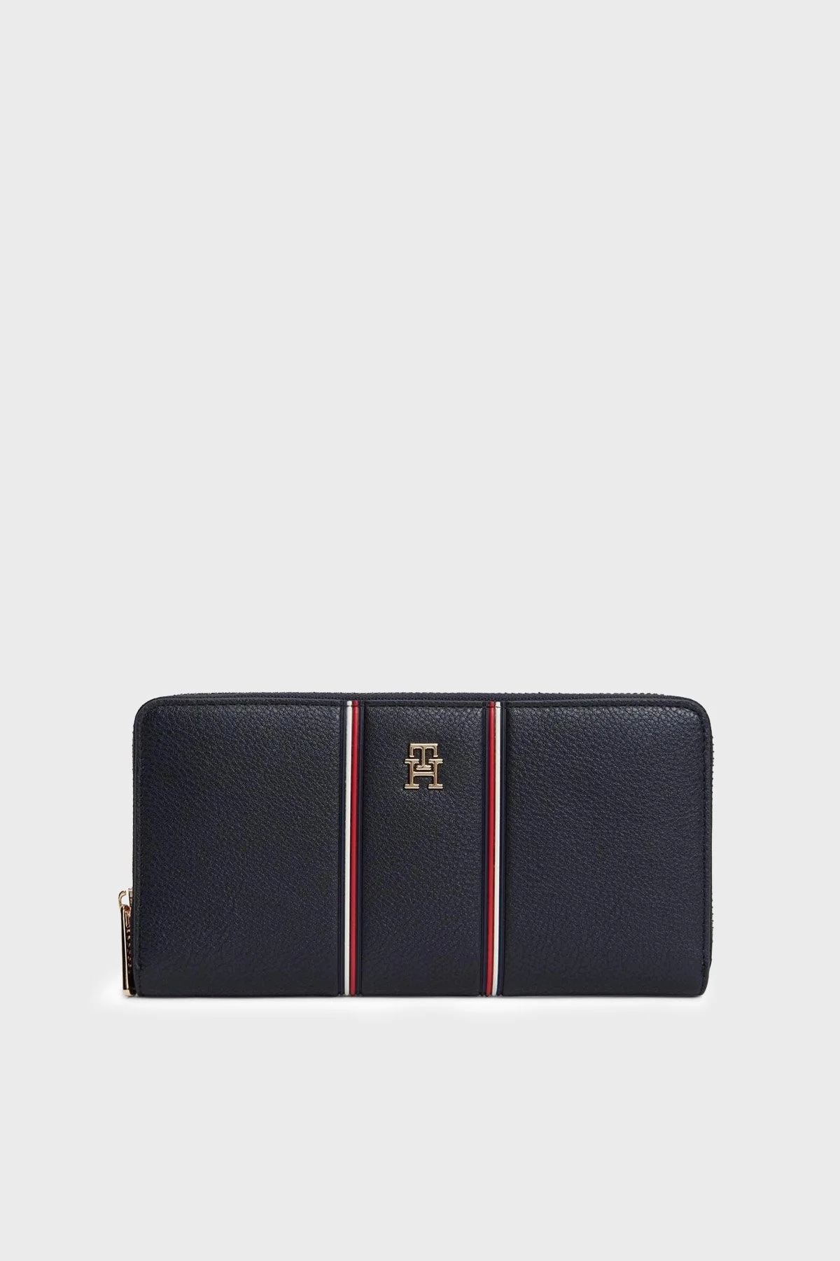 Tommy Hilfiger Logolu Fermuarlı Kadın Cüzdan AW0AW18654 DW6 LACİVERT - 1