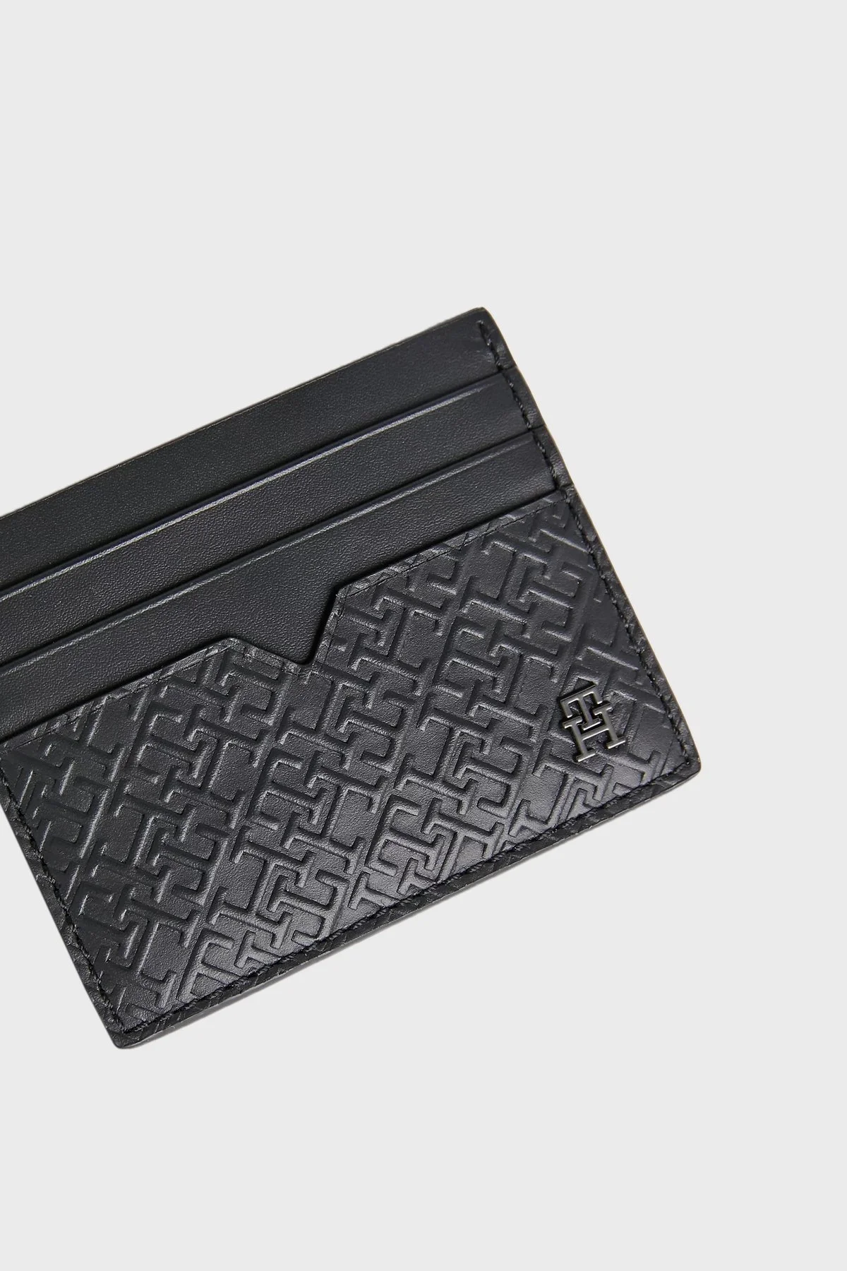 Tommy Hilfiger Logolu Hakiki Deri Erkek Kartlık AM0AM11848 BDS SİYAH - 3