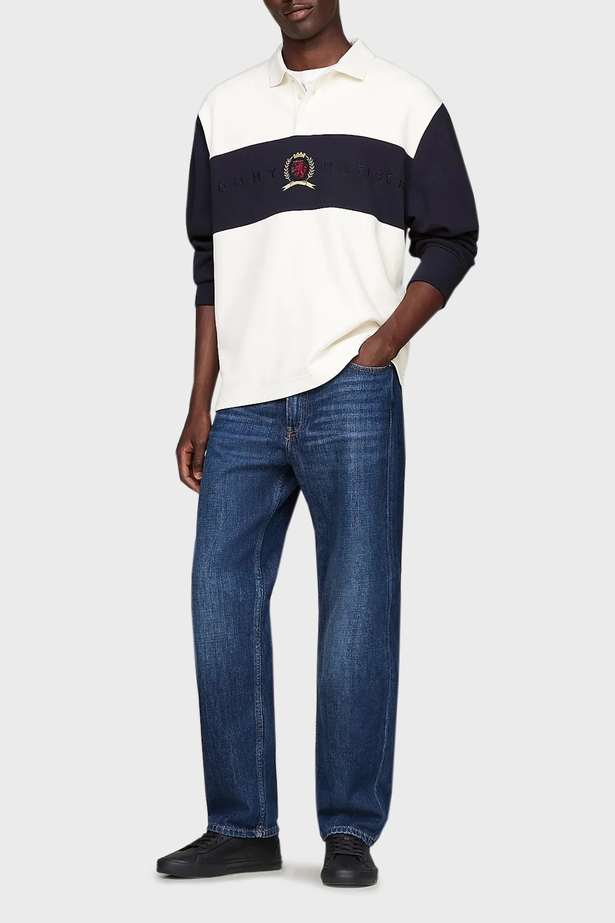 Tommy Hilfiger Logolu Hakiki Deri Senaker Erkek Ayakkabı FM0FM05201 BDS SİYAH - 2