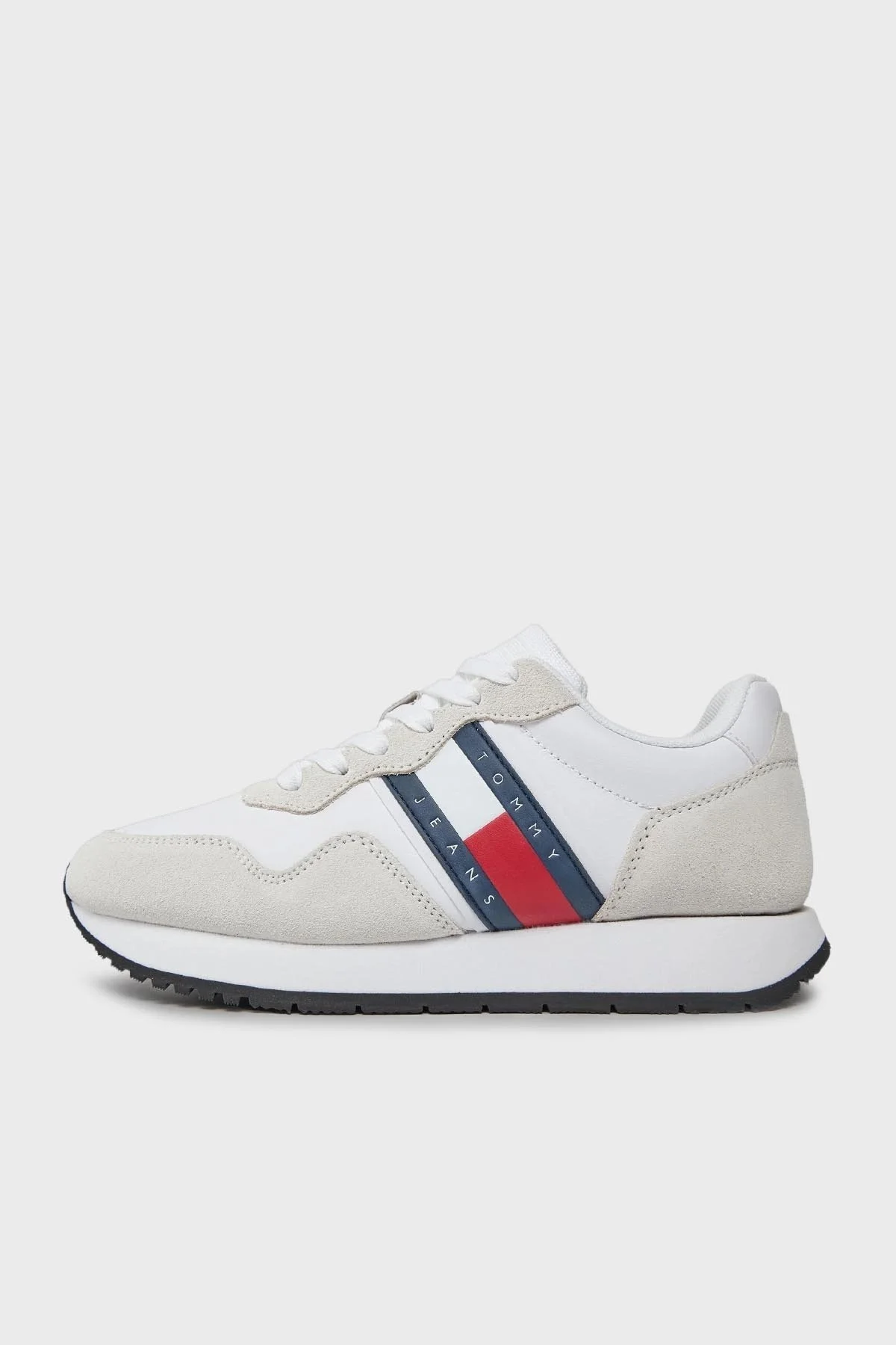 Tommy Hilfiger Logolu Hakiki Deri Sneaker Bayan Ayakkabı EN0EN02510 YBS BEYAZ - 2