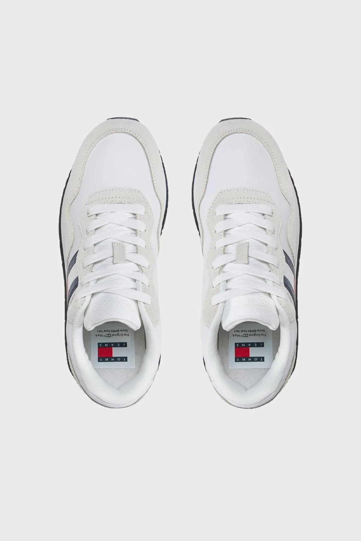 Tommy Hilfiger Logolu Hakiki Deri Sneaker Bayan Ayakkabı EN0EN02510 YBS BEYAZ - 5
