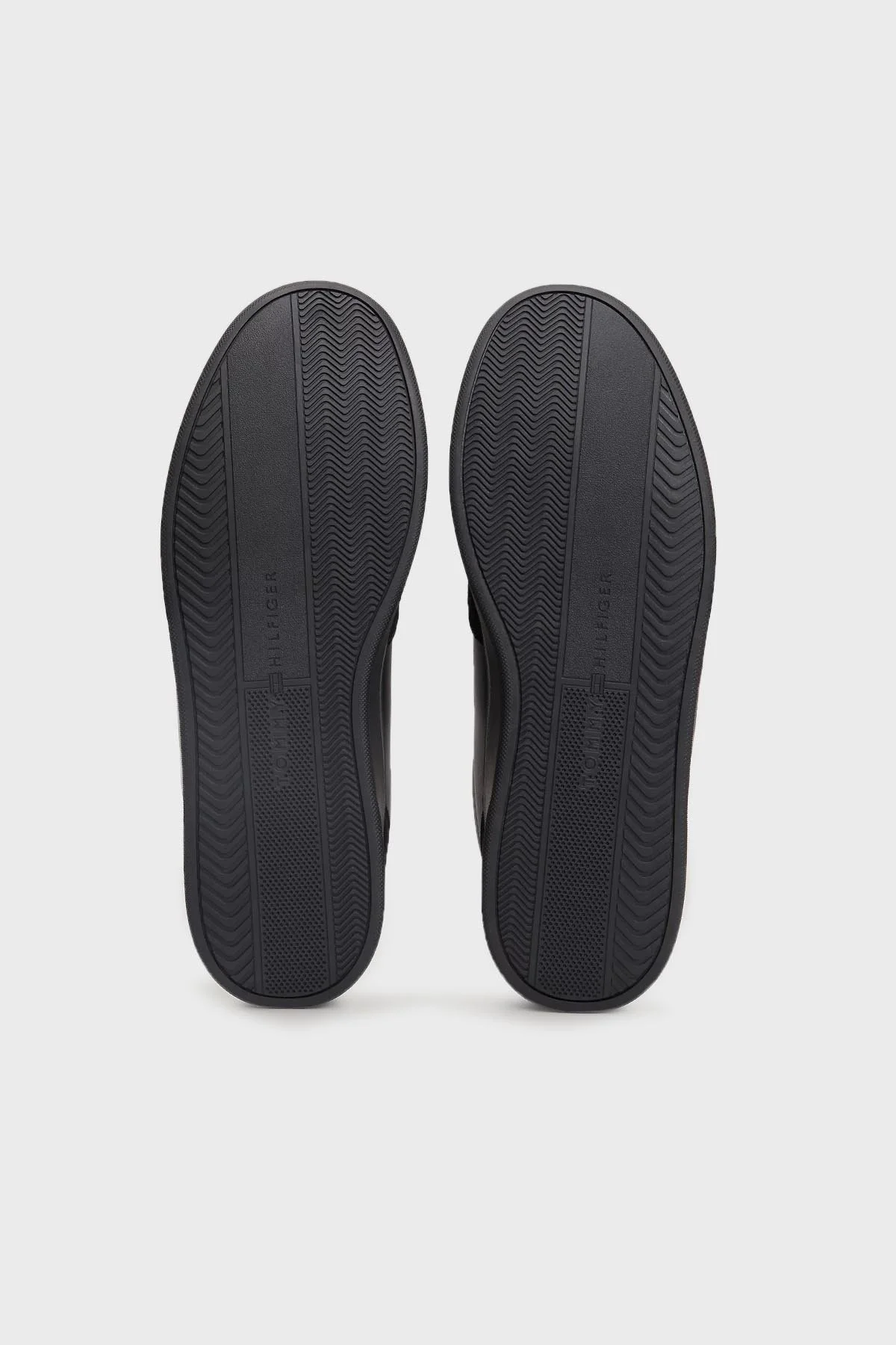 Tommy Hilfiger Logolu Hakiki Deri Sneaker Erkek Ayakkabı FM0FM04929 BDS SİYAH - 5