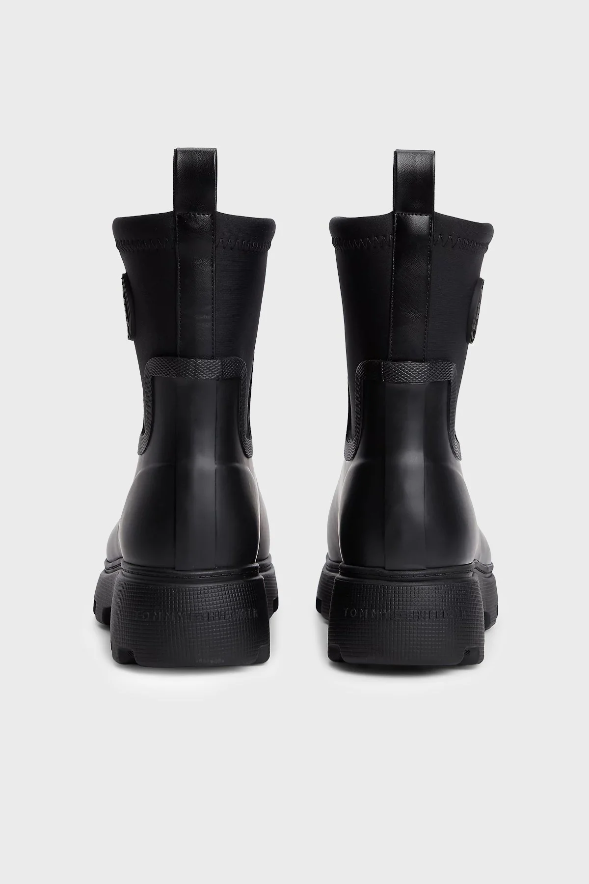 Tommy Hilfiger Logolu Kalın Taban Kadın Bot FW0FW09544 BDS Siyah - 4