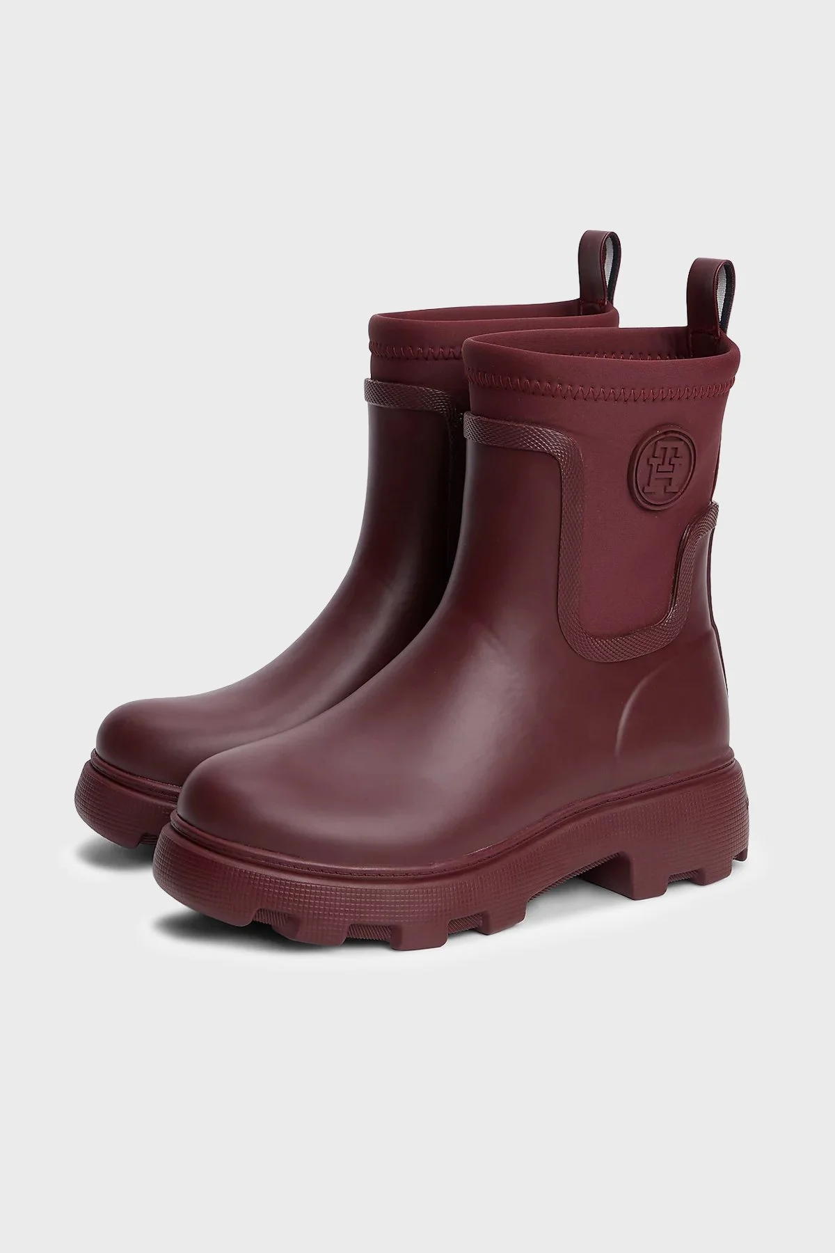 Tommy Hilfiger Logolu Kalın Tabanlı Kadın Bot FW0FW09544 XUT Bordo - 3