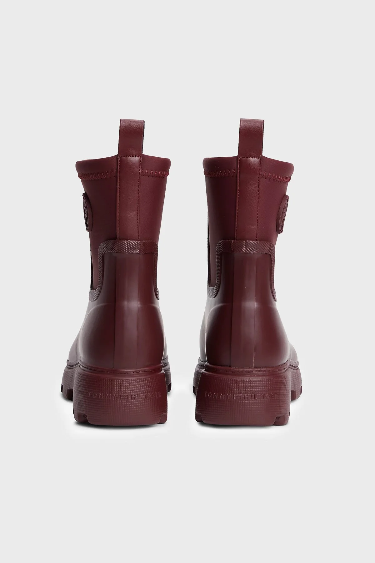 Tommy Hilfiger Logolu Kalın Tabanlı Kadın Bot FW0FW09544 XUT Bordo - 6