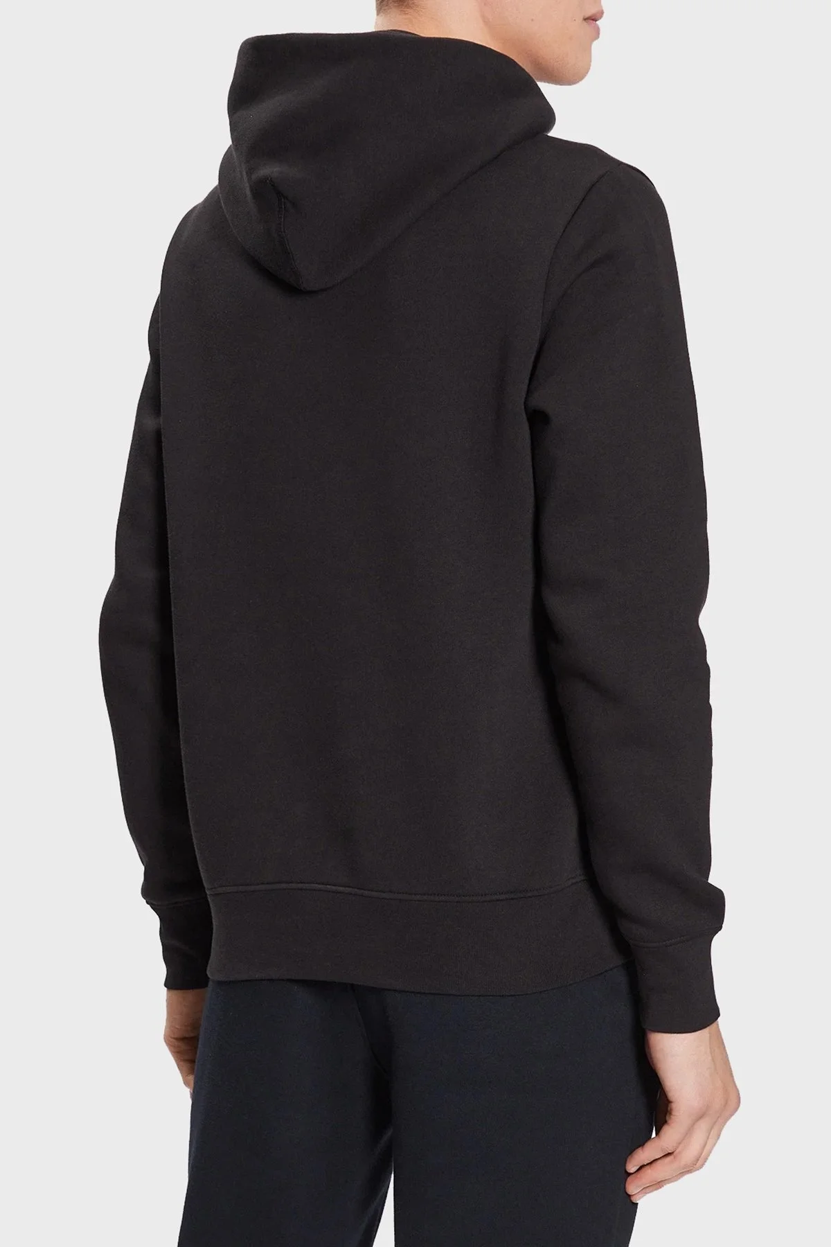 Tommy Hilfiger Logolu Kapüşonlu Pamuklu Regular Fit Erkek Sweat MW0MW32014 BDS SİYAH - 3