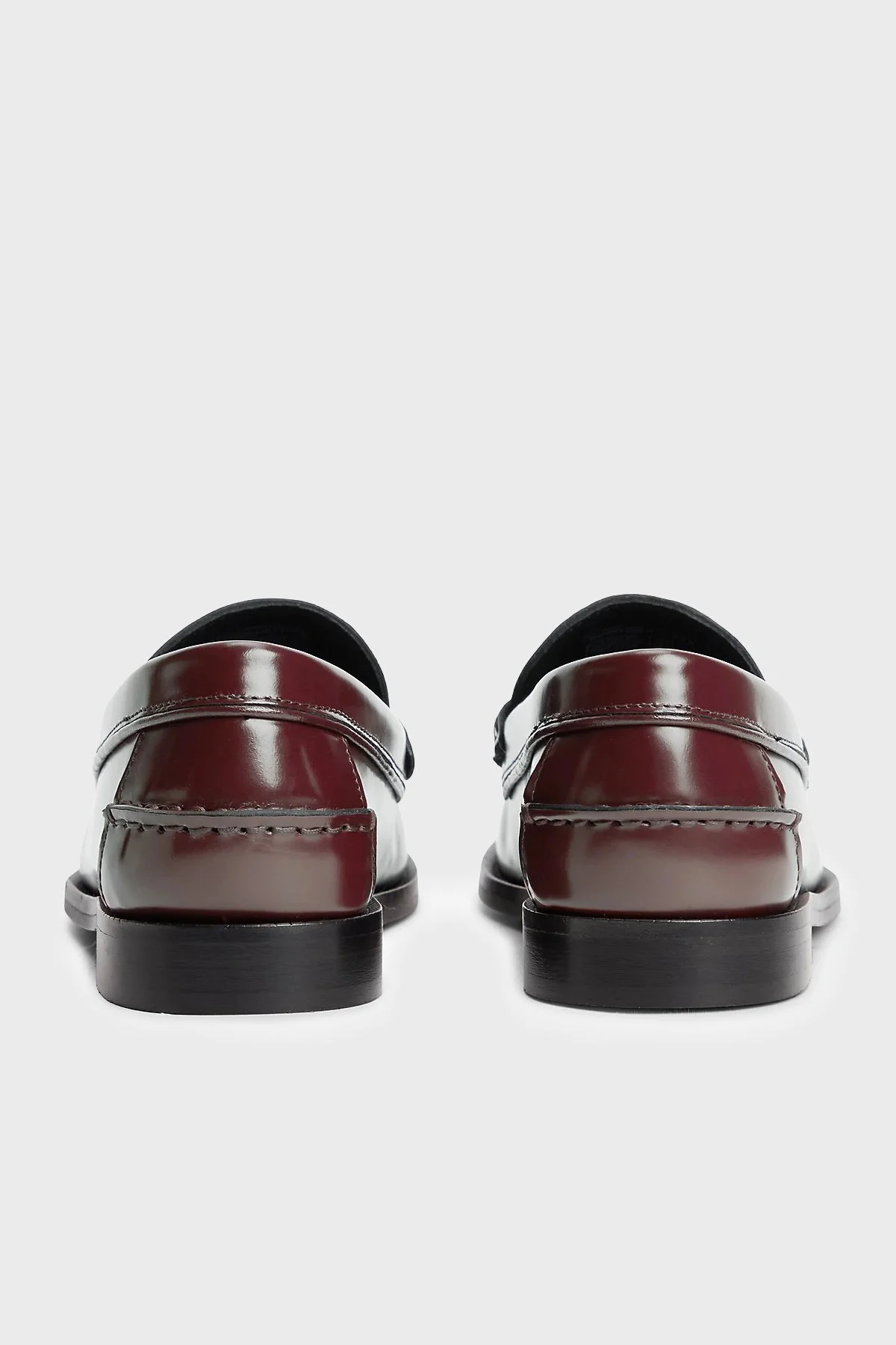 Tommy Hilfiger Logolu Loafer Kadın Ayakkabı FW0FW09257 XUT Bordo - 5