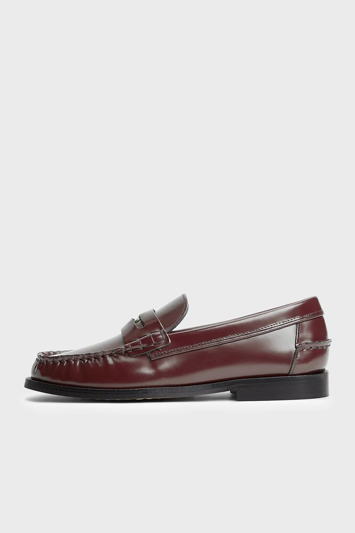 Tommy Hilfiger Logolu Loafer Kadın Ayakkabı FW0FW09257 XUT Bordo - 6