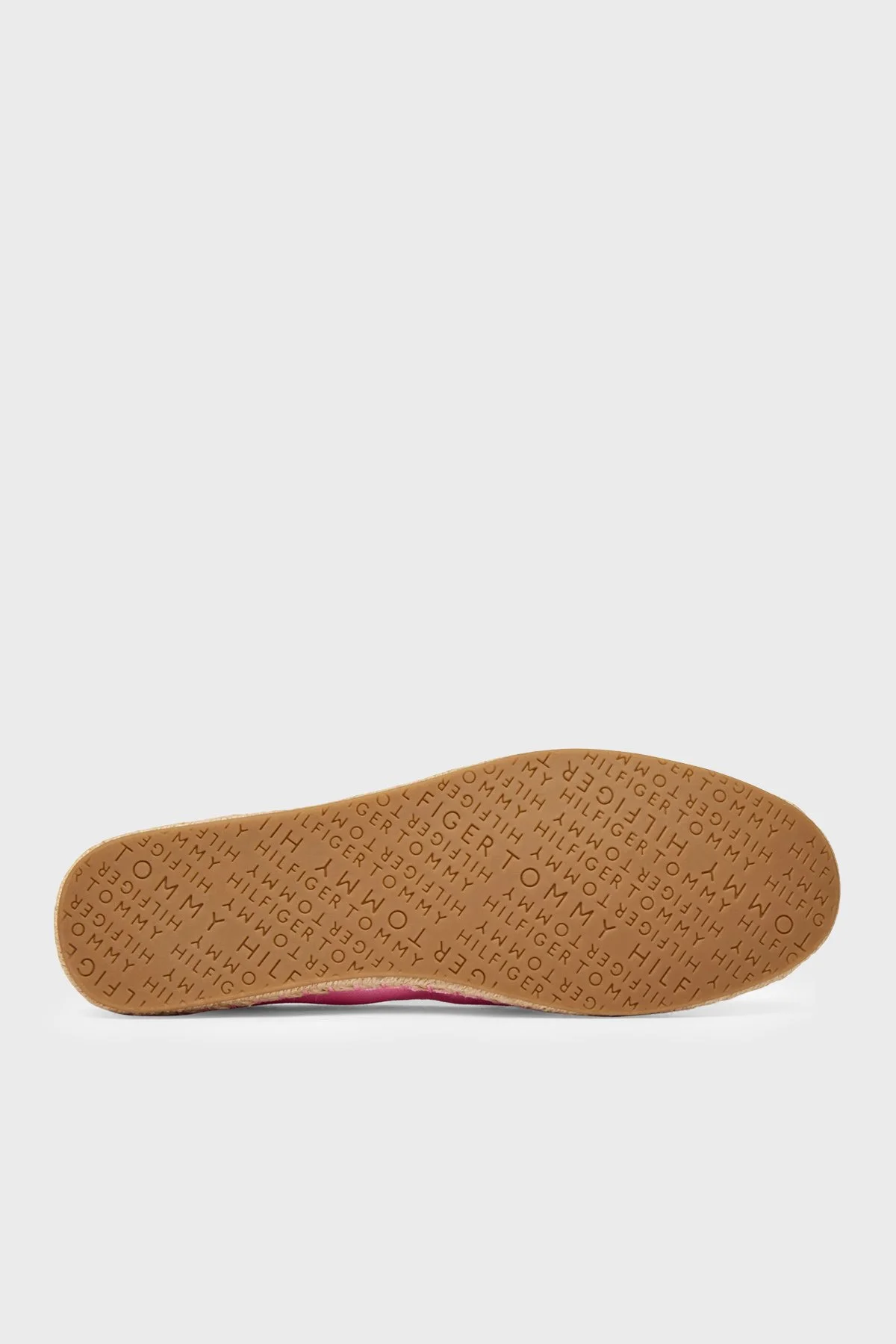 Tommy Hilfiger Logolu Nakış İşlemeli Kanvas Espadril Kadın Ayakkabı FW0FW09240 TOR Pembe - 6