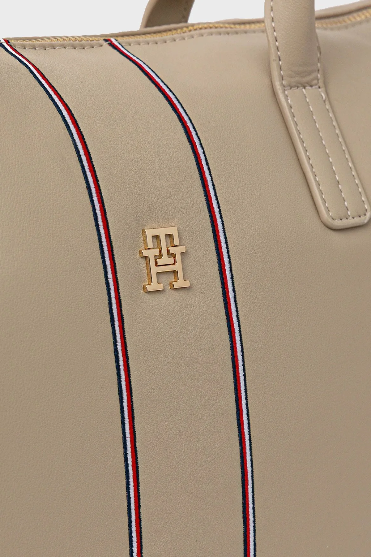 Tommy Hilfiger Logolu Omuz Askılı Bayan Çanta AW0AW17999 0F4 BEJ - 4