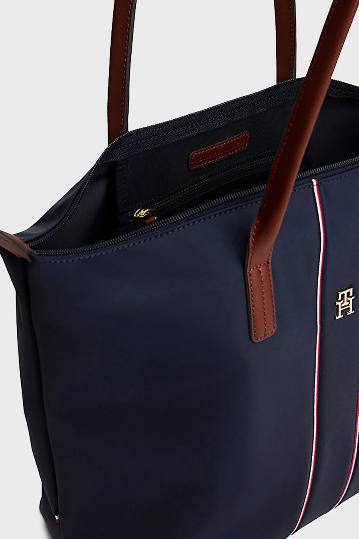 Tommy Hilfiger Logolu Omuz Askılı Tote Bayan Çanta AW0AW17706 0GY LACİVERT - 4