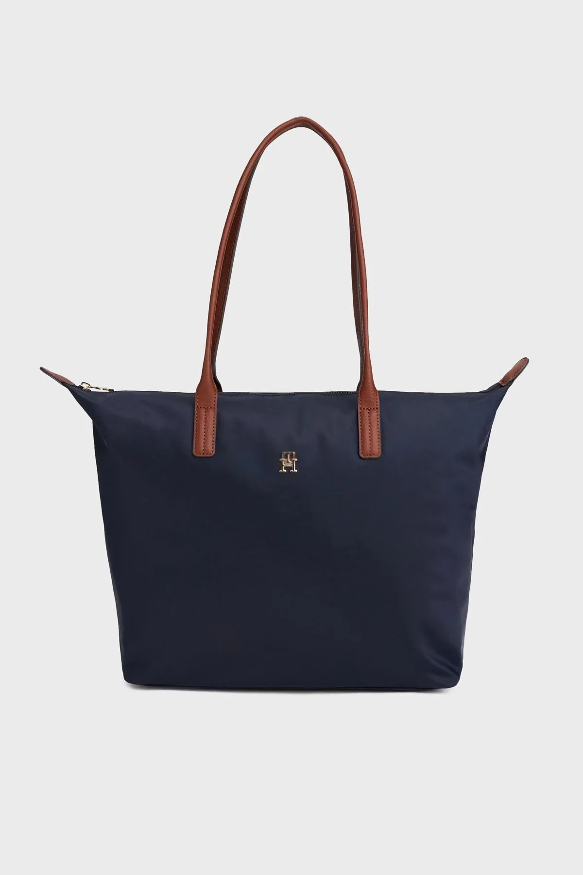 Tommy Hilfiger Logolu Omuz Askılı Tote Bayan Çanta AW0AW17711 DW6 LACİVERT - 1