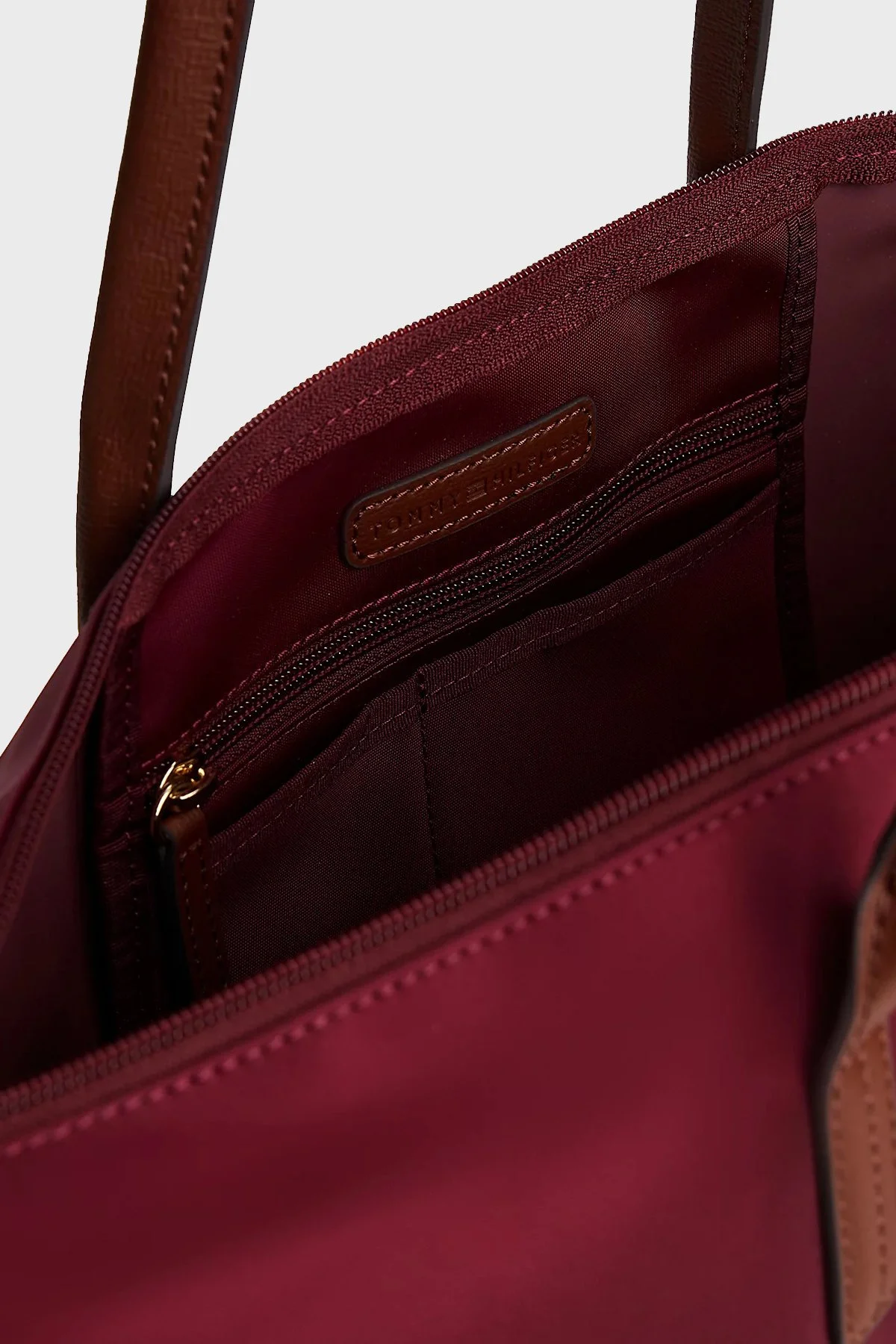Tommy Hilfiger Logolu Omuz Askılı Tote Bayan Çanta AW0AW17711 VLP BORDO - 4