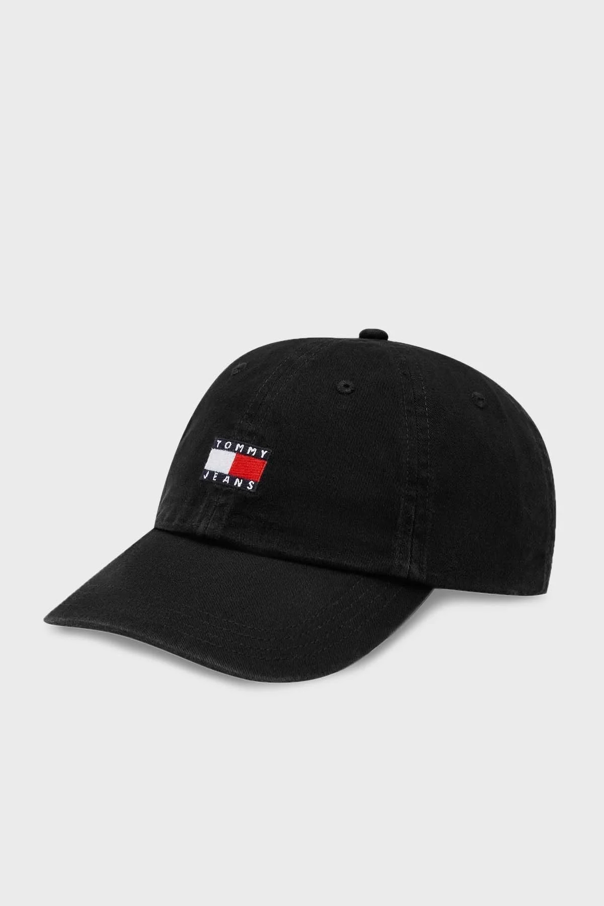 Tommy Hilfiger Logolu Organik Pamuklu Erkek Şapka AM0AM12020 BDS SİYAH - 1