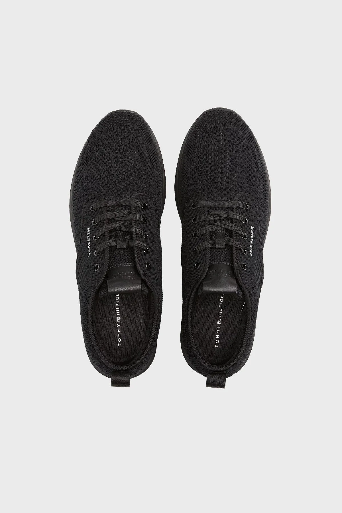 Tommy Hilfiger Logolu Örgü Spor Erkek Ayakkabı FM0FM05527 BDS SİYAH - 5