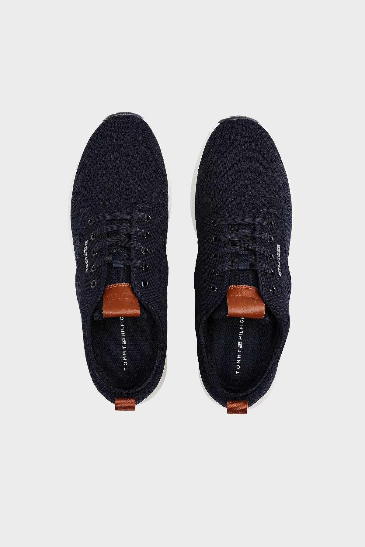 Tommy Hilfiger Logolu Örgü Spor Erkek Ayakkabı FM0FM05527 DW5 LACİVERT - 4