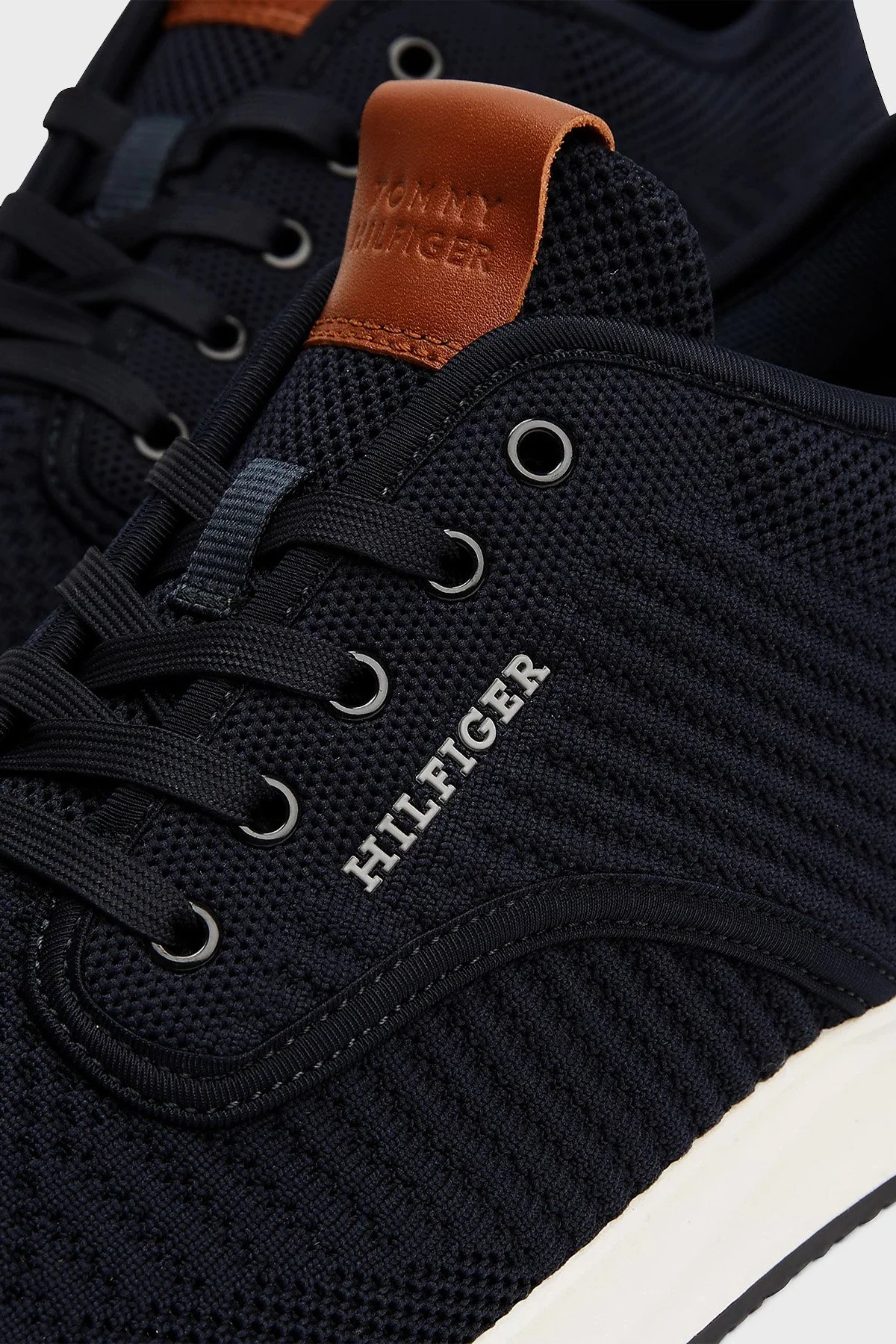 Tommy Hilfiger Logolu Örgü Spor Erkek Ayakkabı FM0FM05527 DW5 LACİVERT - 7